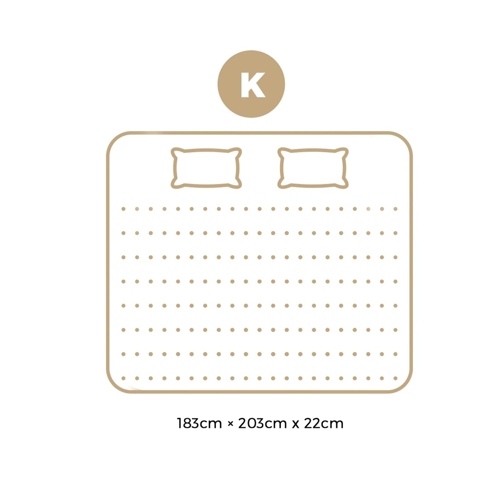 4 Bedra Bedding Mattress 3d Mesh Fabric 7 Zone Pocket Spring 22cm King
 - Multi, 4 of 10