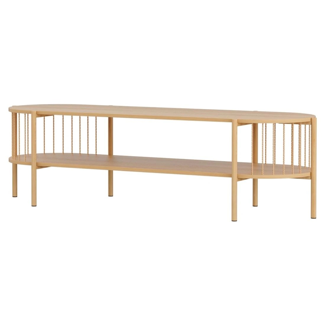 1 Artiss TV Unit Entertainment Unit Storage Shelf 148cm - Brown, 1 of 8