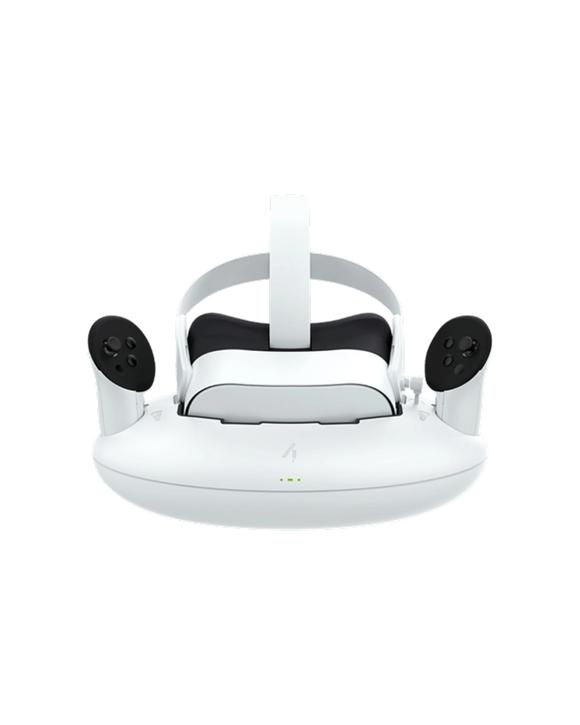 4Gamers Storage And Charging Station For Meta Quest 3S 2.5h Fast Charge - White