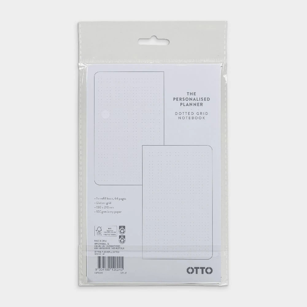 4 Otto Personal Planner Dotted Grid Notebook Refill, 4 of 4