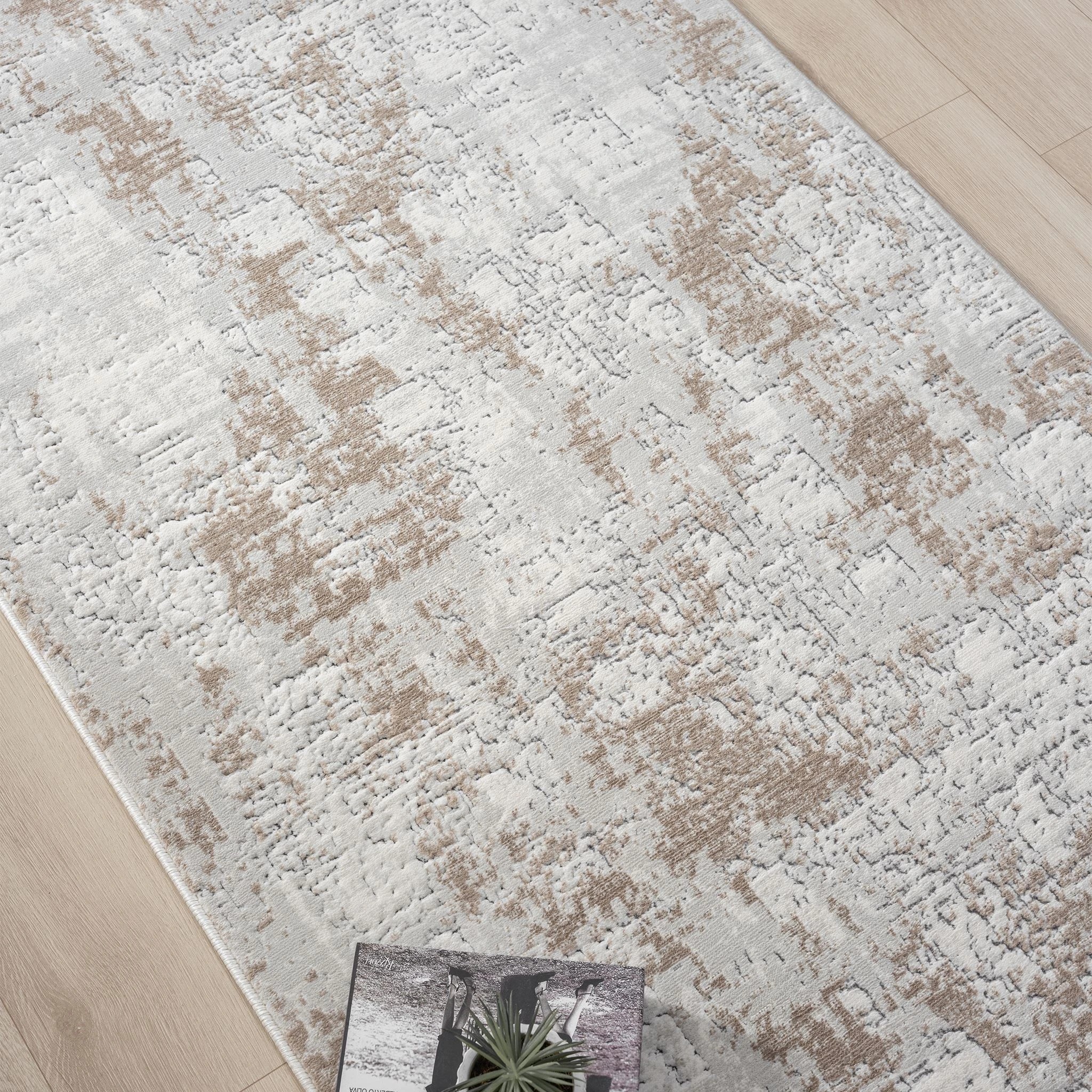 7 La Grace Home Adriano Soft Pile Premium Runner - 80x300cm - Stone, 7 of 10