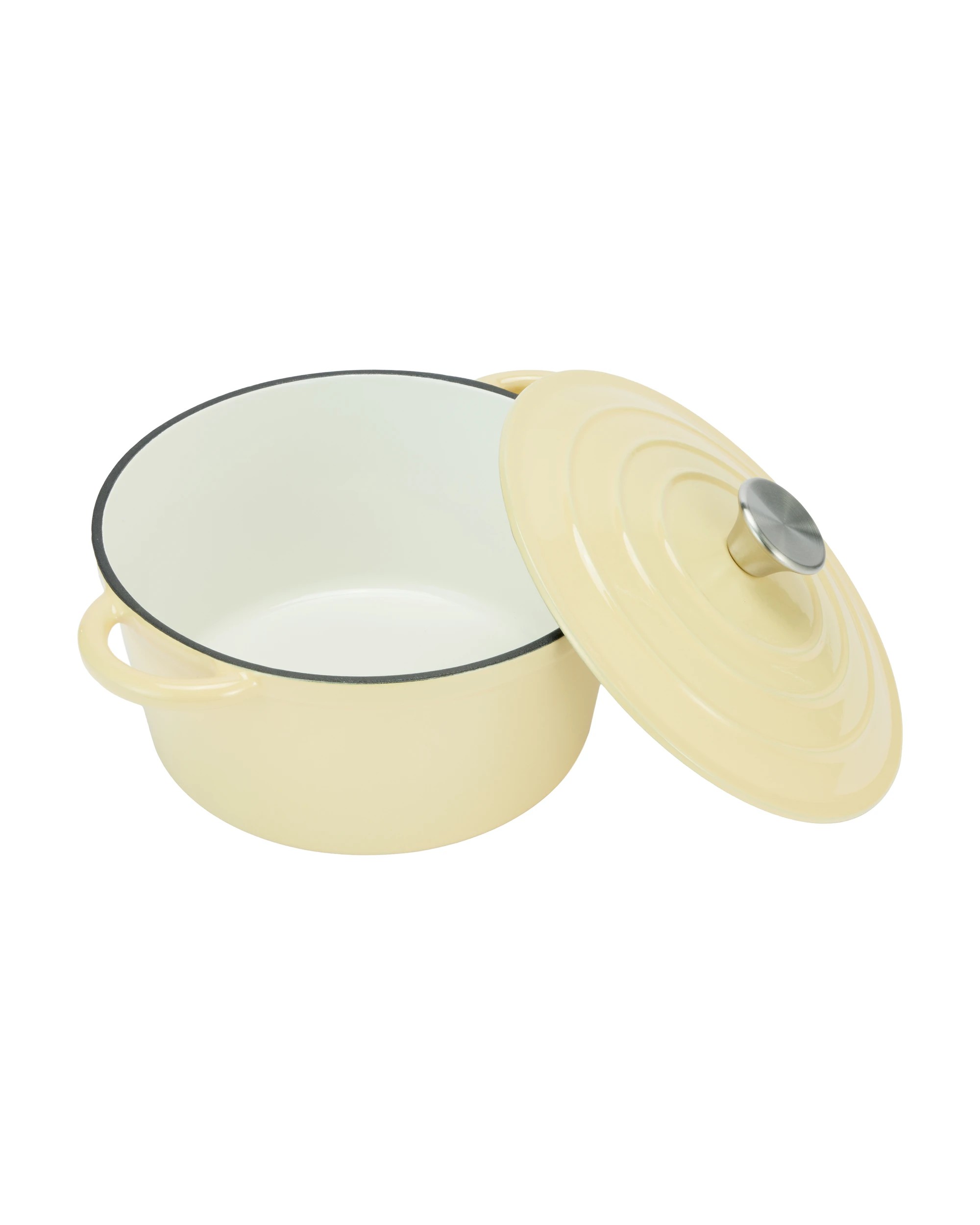 2 4L Cast Iron Casserole - Butter, 2 of 6