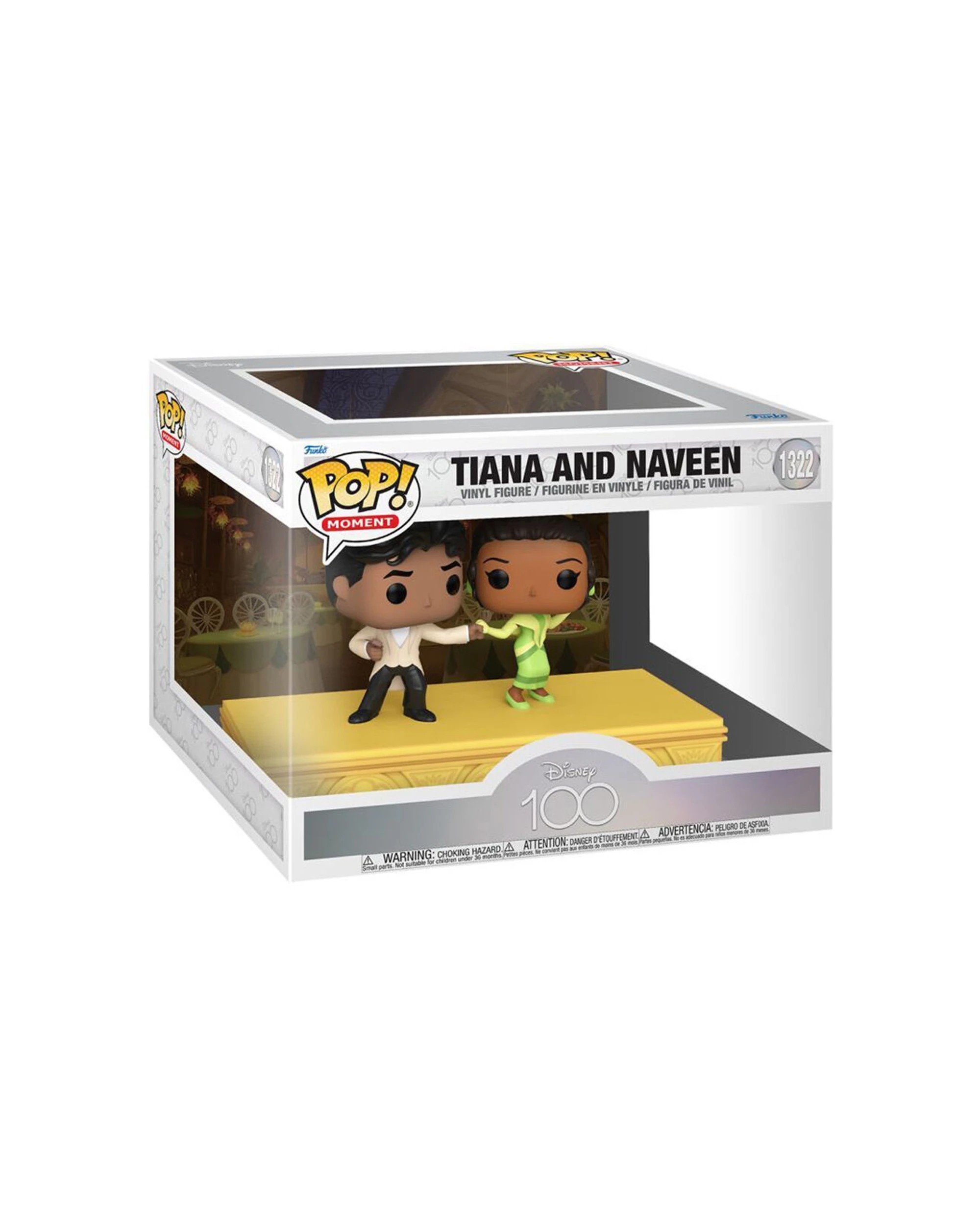 2 Disney 100th Tiana And Naveen Pop Moment Action Figure Collectible 13.7cm Vinyl - Multi, 2 of 3