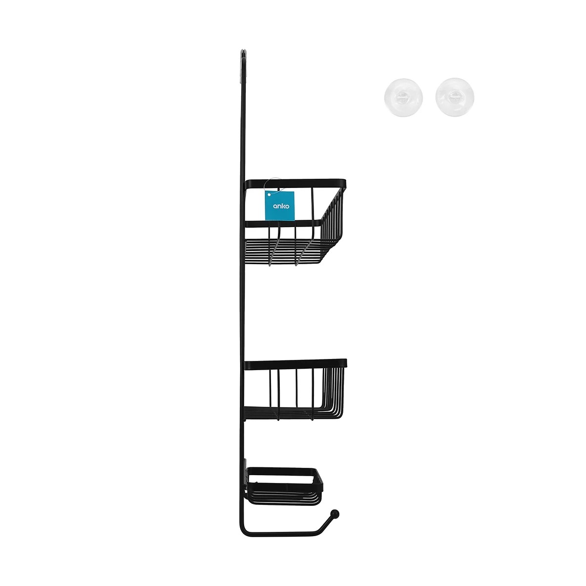 4 Black Shower Caddy, 4 of 4