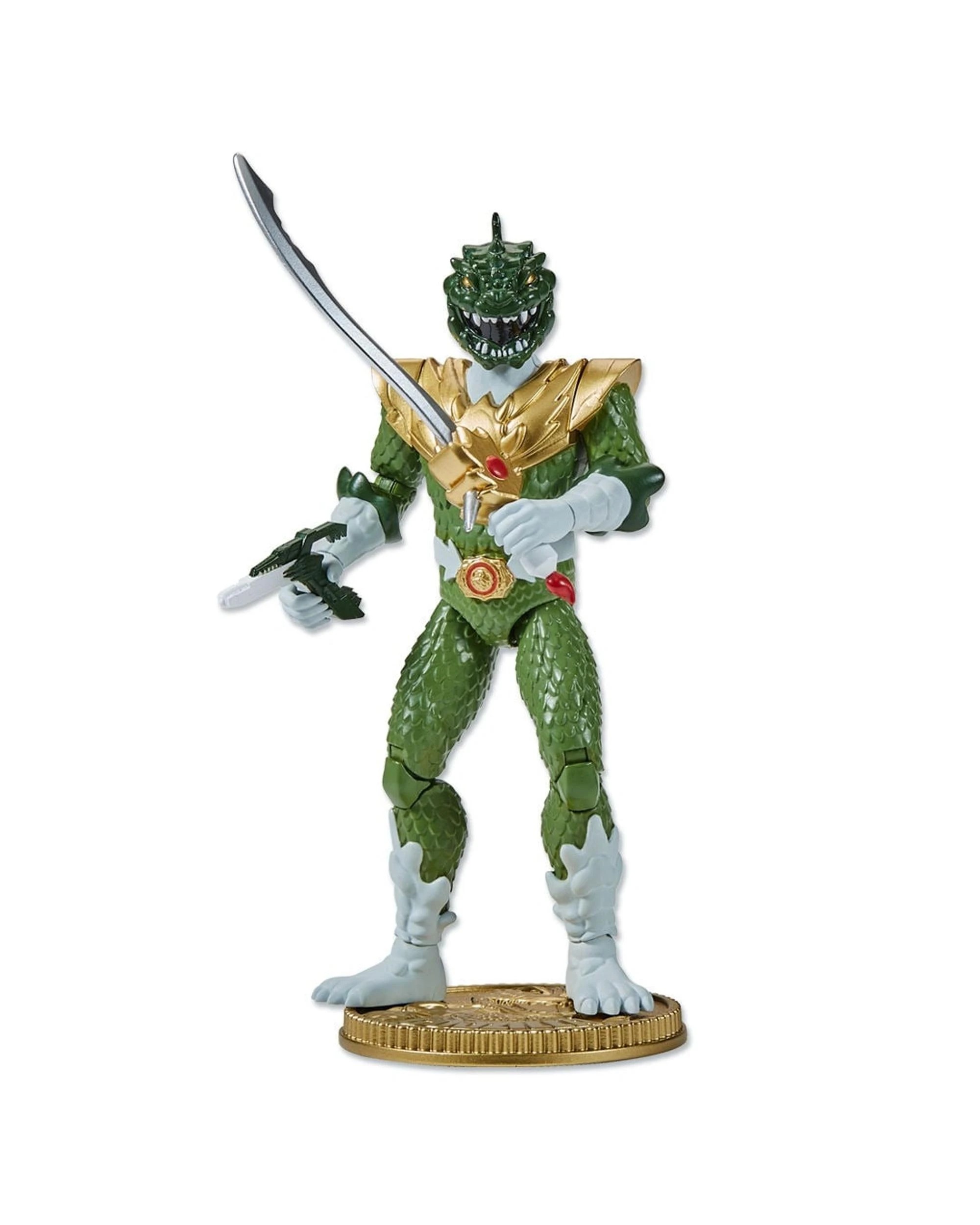 3 Godzilla vs Mighty Morphin Power Rangers II Green Godzilla Kaiju Ranger Action Figure, 3 of 4