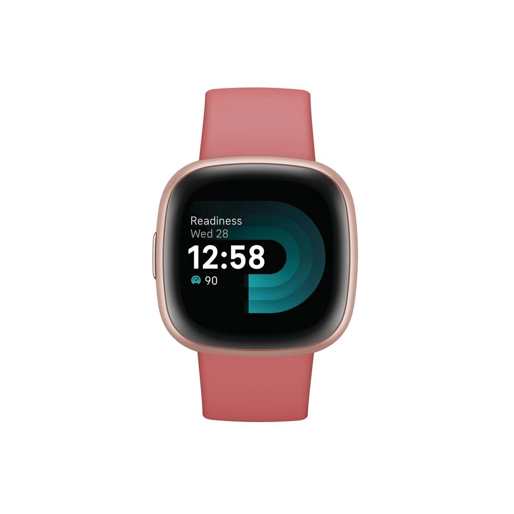 2 Fitbit Versa 4 Smart Watch Pink/Copper Rose, 2 of 5