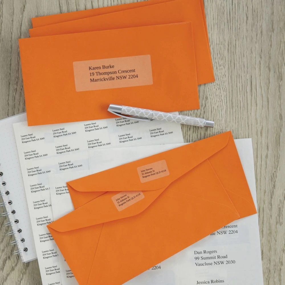 5 Avery 21UP Inkjet Mailing Labels Clear 25 Sheets, 5 of 5