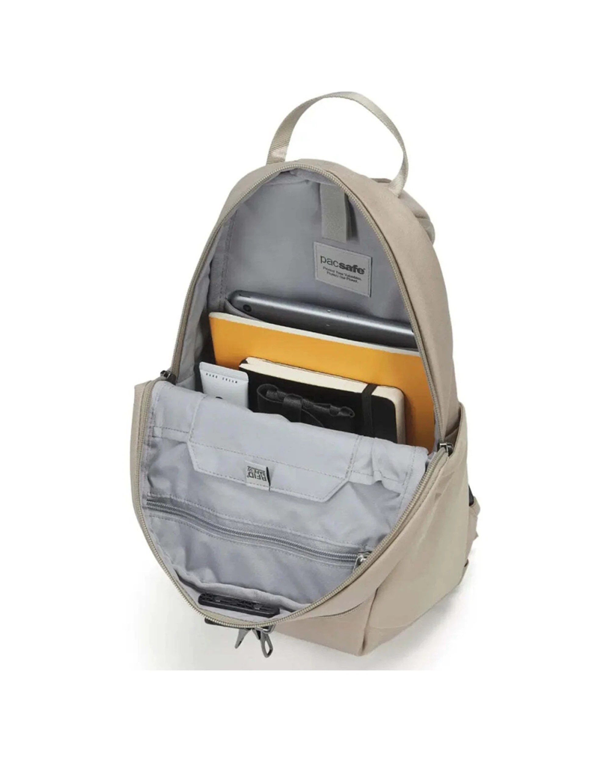 2 Pacsafe V Tech Anti-Theft RFID Blocking Backpack 12L Enhanced Storage - Brown, 2 of 8