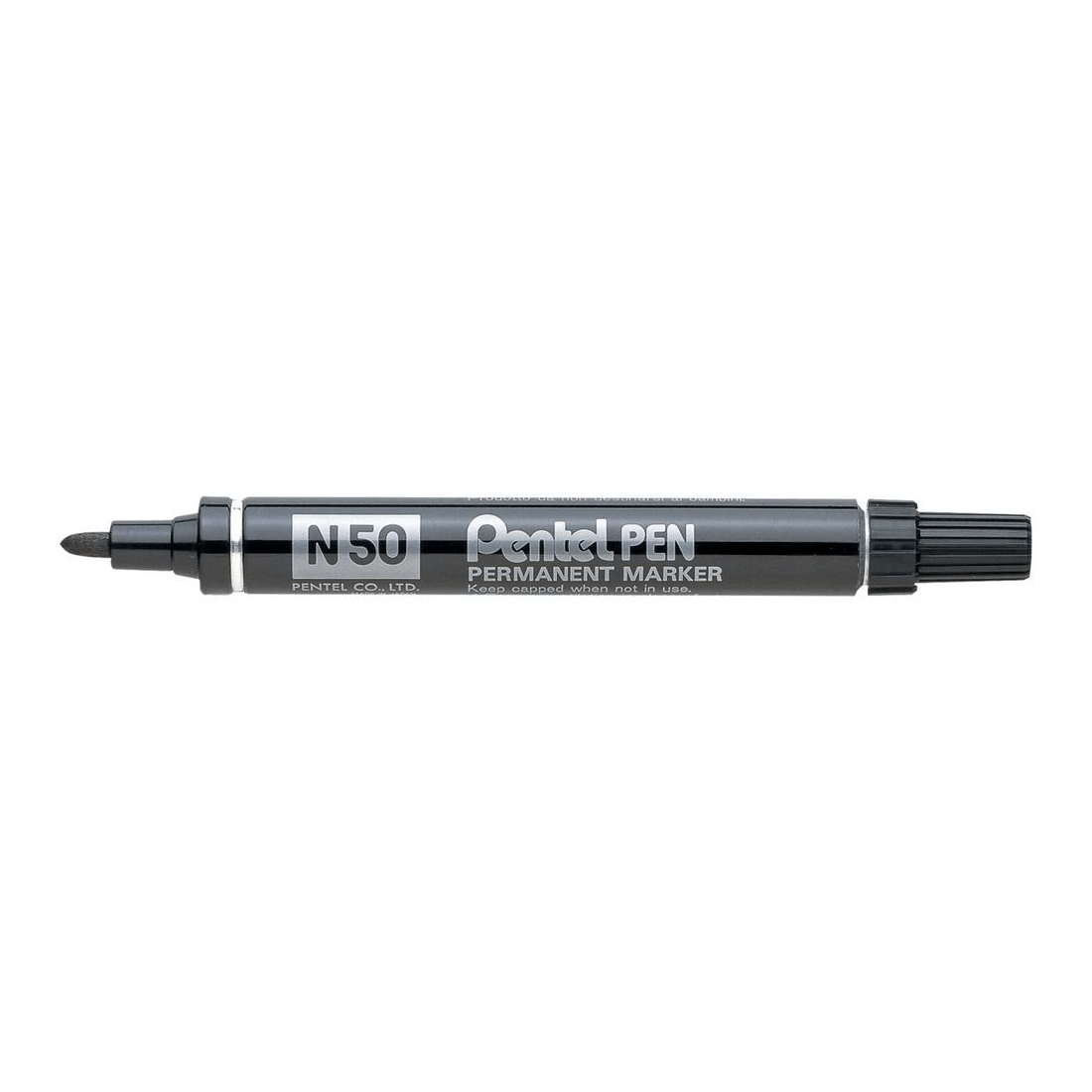 1 Pentel N50 Permanent Marker Bullet Tip Black, 1 of 7