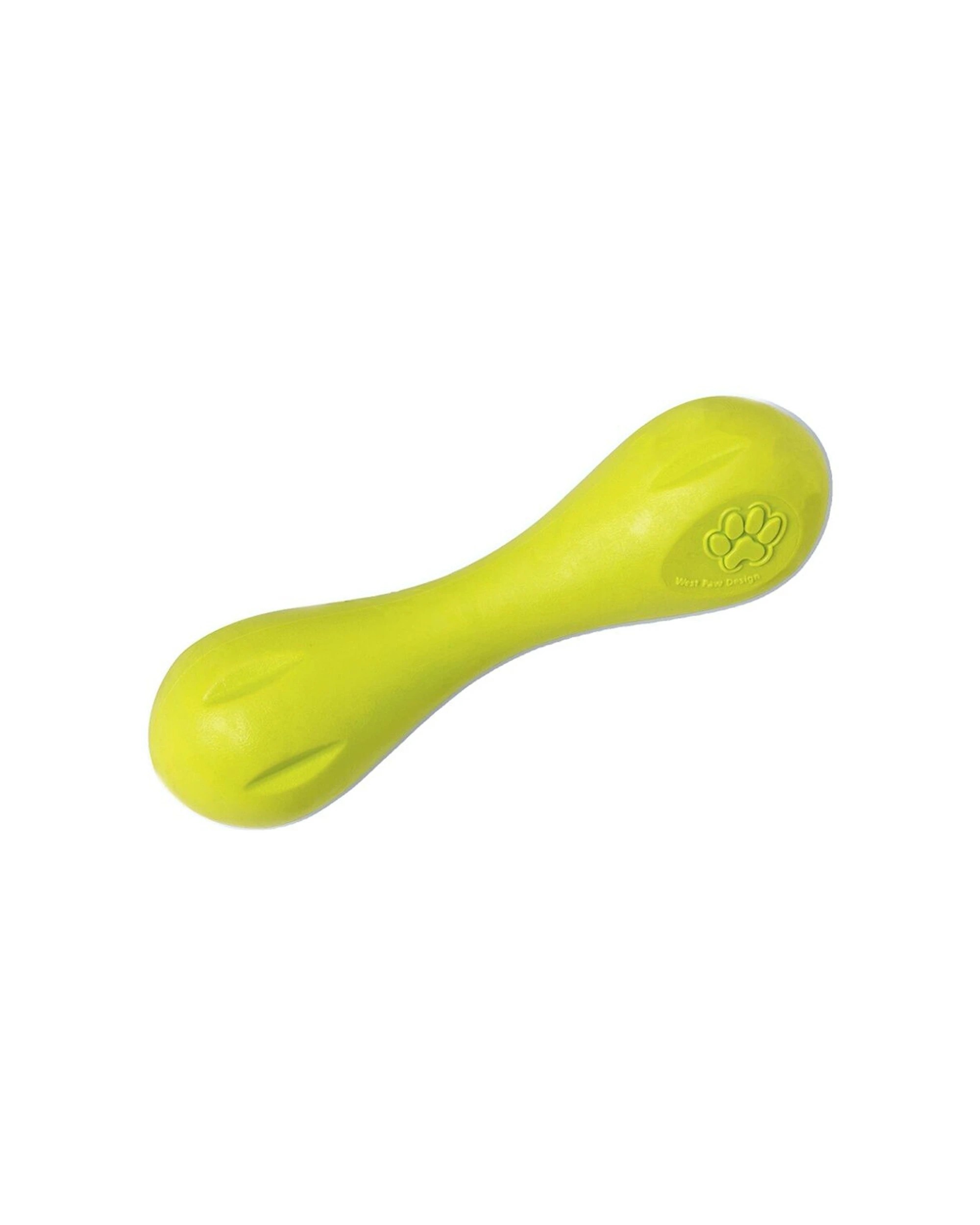1 West Paw Hurley Bone Dog Chew Toy Small Durable Floatable Non-Toxic Zogoflex - Green, 1 of 1