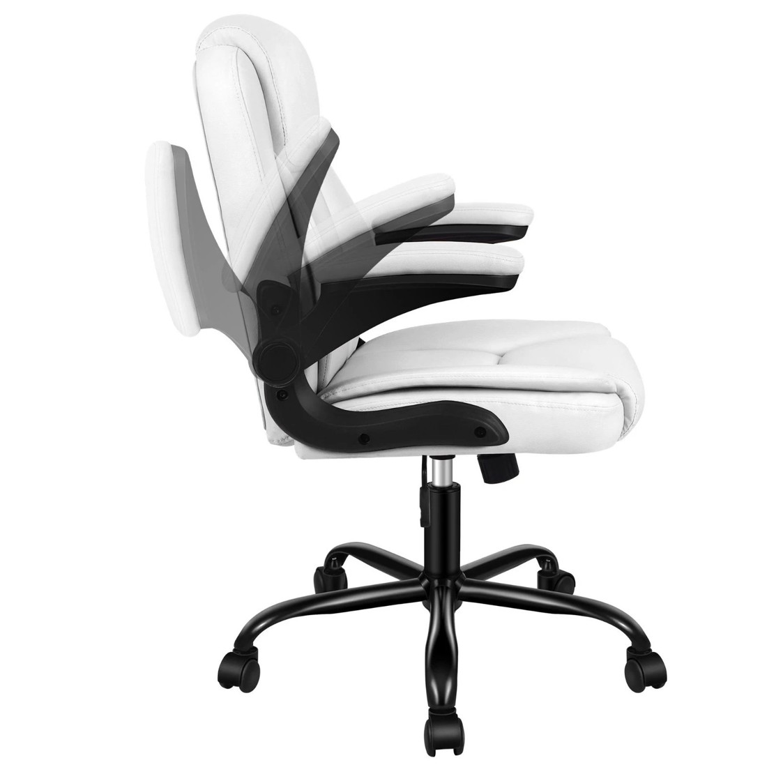 6 Alfordson Massage Office Chair Executive Computer Gaming Seat PU Leather - White, 6 of 10