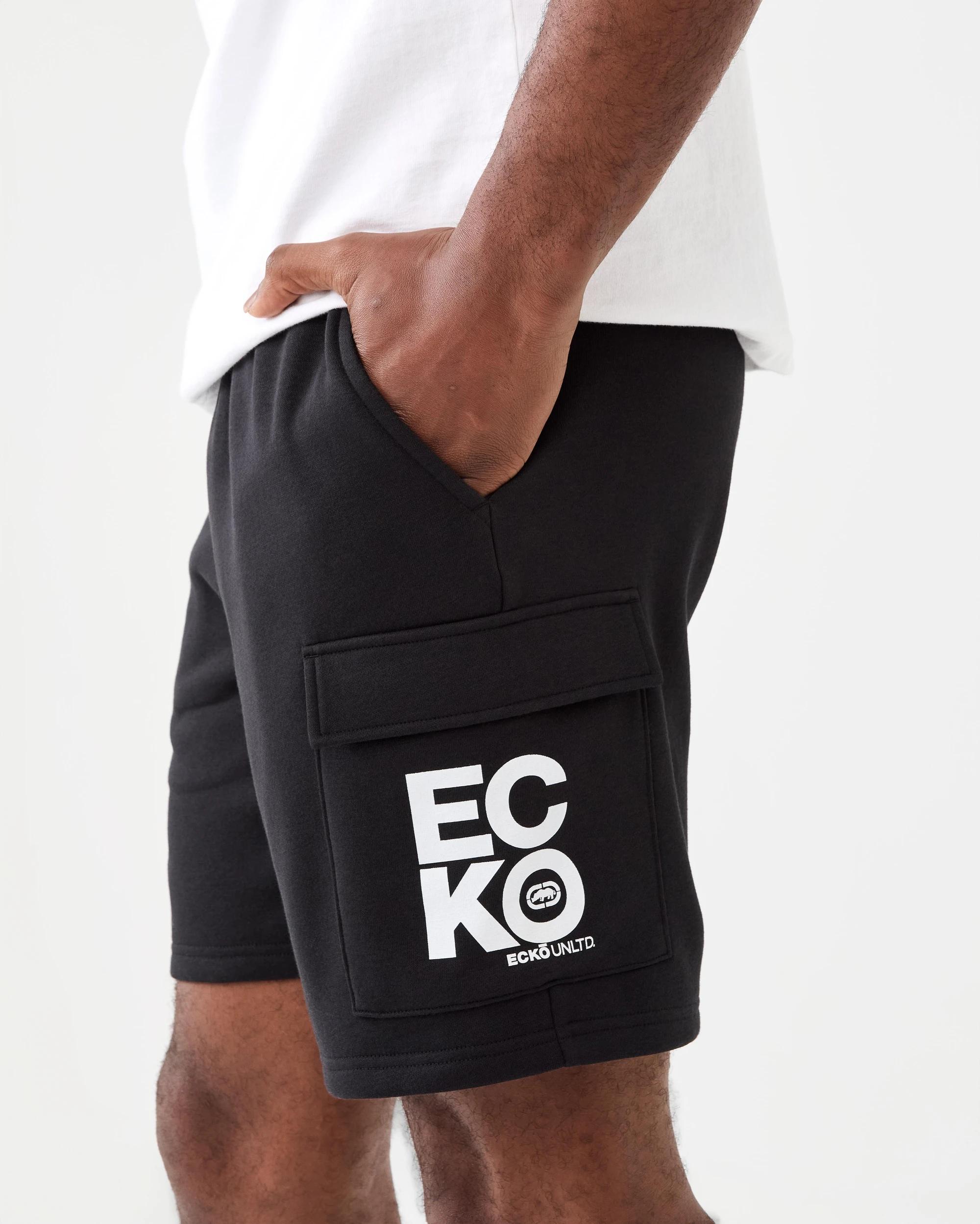 2 Ecko License Fleece Shorts Black, 2 of 7