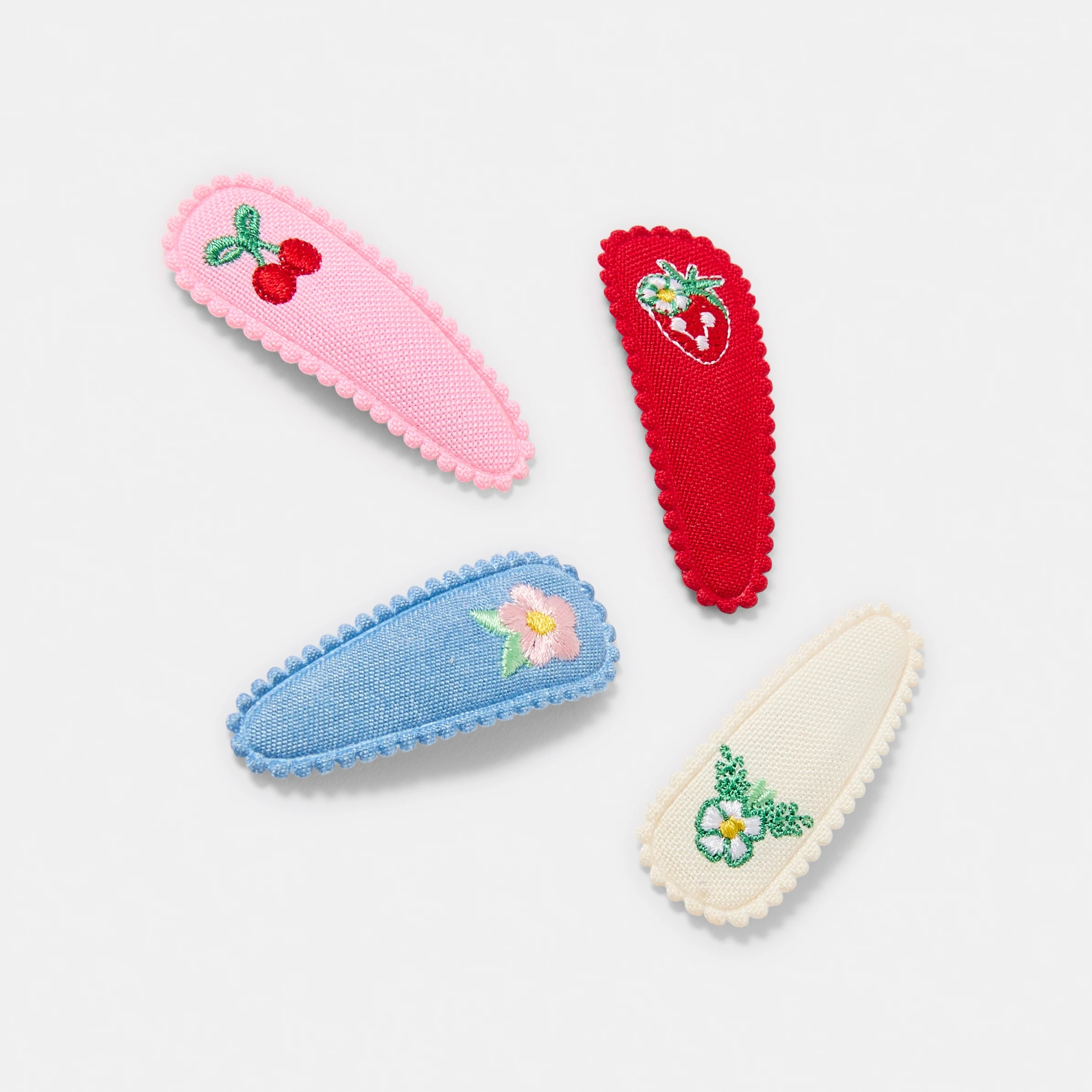 2 4 Pack Embroidery Fruit Clips, 2 of 3