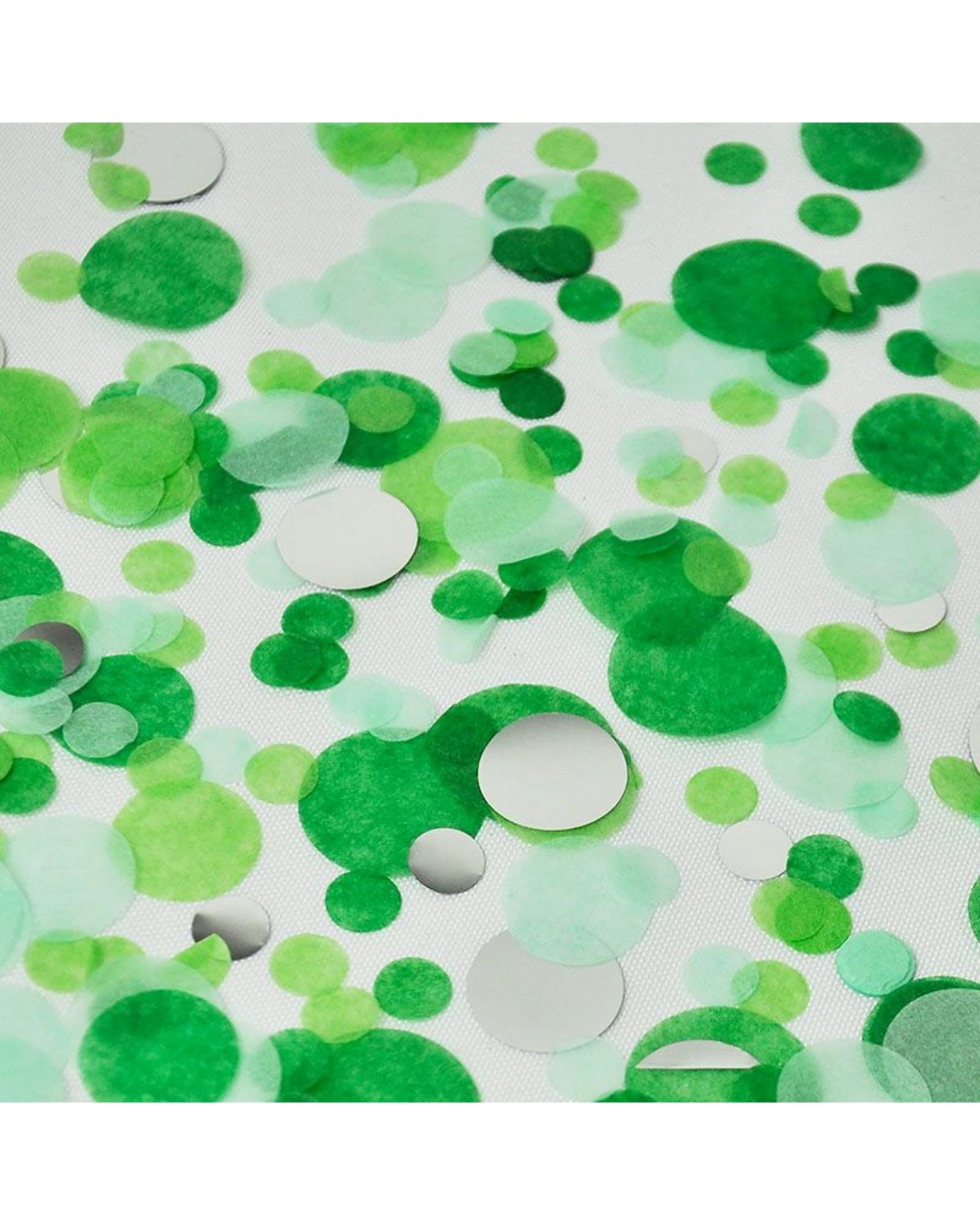 2 Partyrama Assorted Confetti Circles - Green, 2 of 3