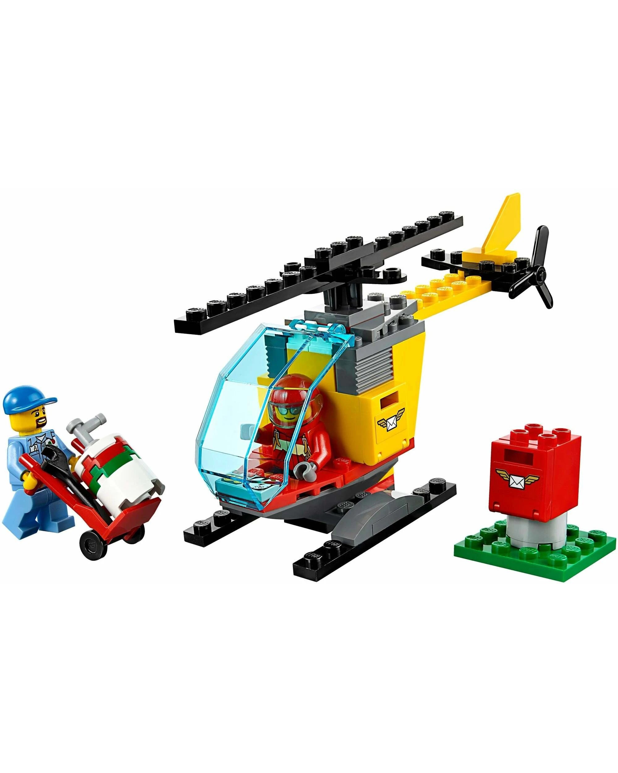 2 LEGO 60100 Airport Starter Set: Helicopter & Mail Delivery, 2 of 5