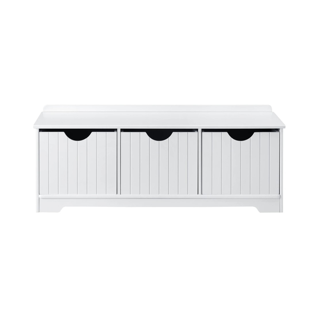 7 Oikiture Kids Toy Box Chest Storage Box Children Room Organiser Seating Bench
 - White, 7 of 10