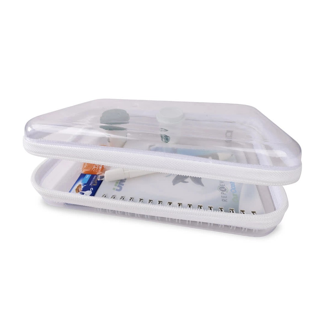 7 2 Pack Clear Packing Cubes - White, 7 of 8