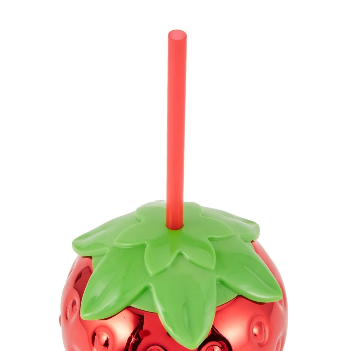 4 Strawberry Novelty Cup with Straw, 4 of 5