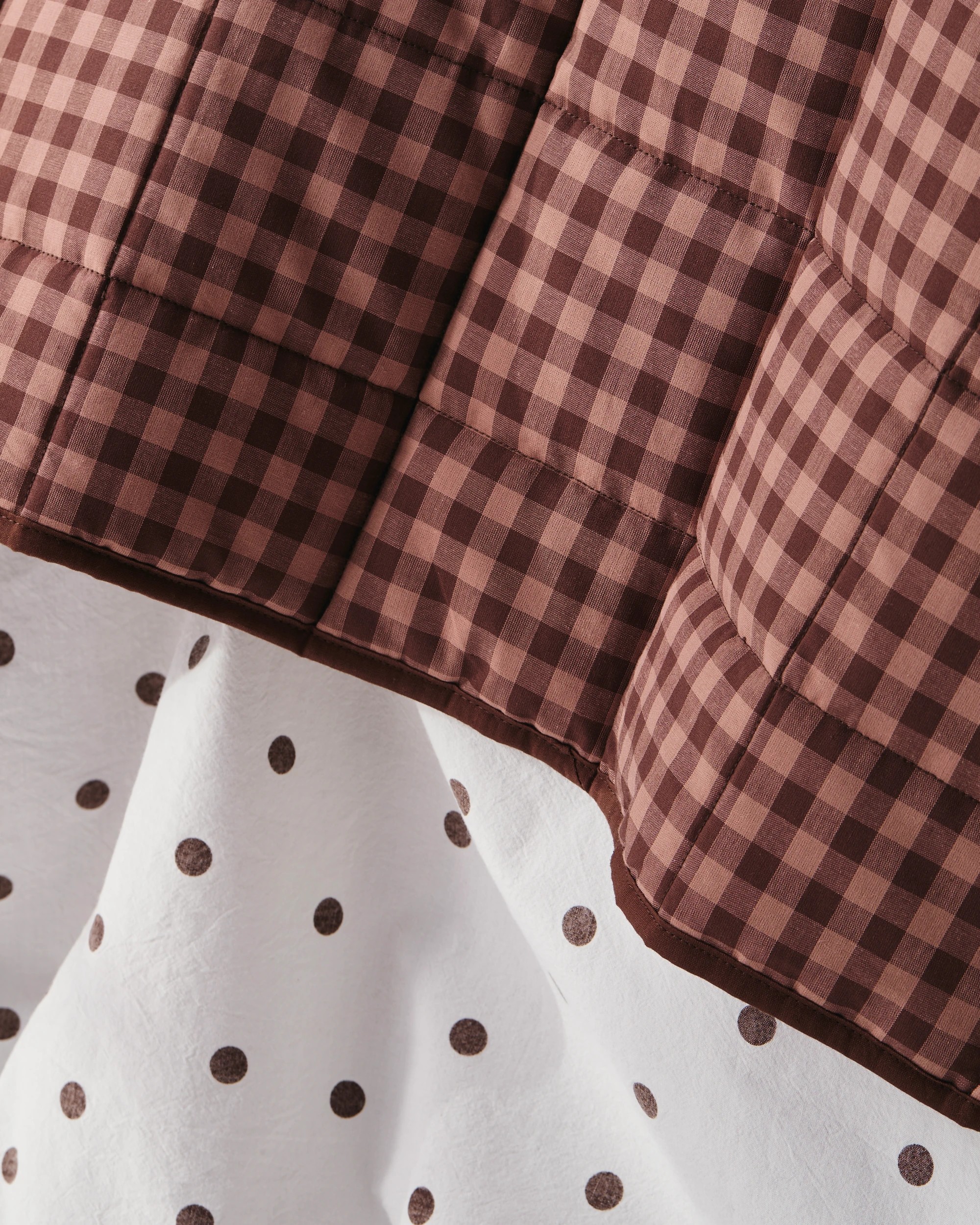 5 Target Hudson Gingham Cotton Coverlet Set - Super King Bed - Brown, 5 of 10