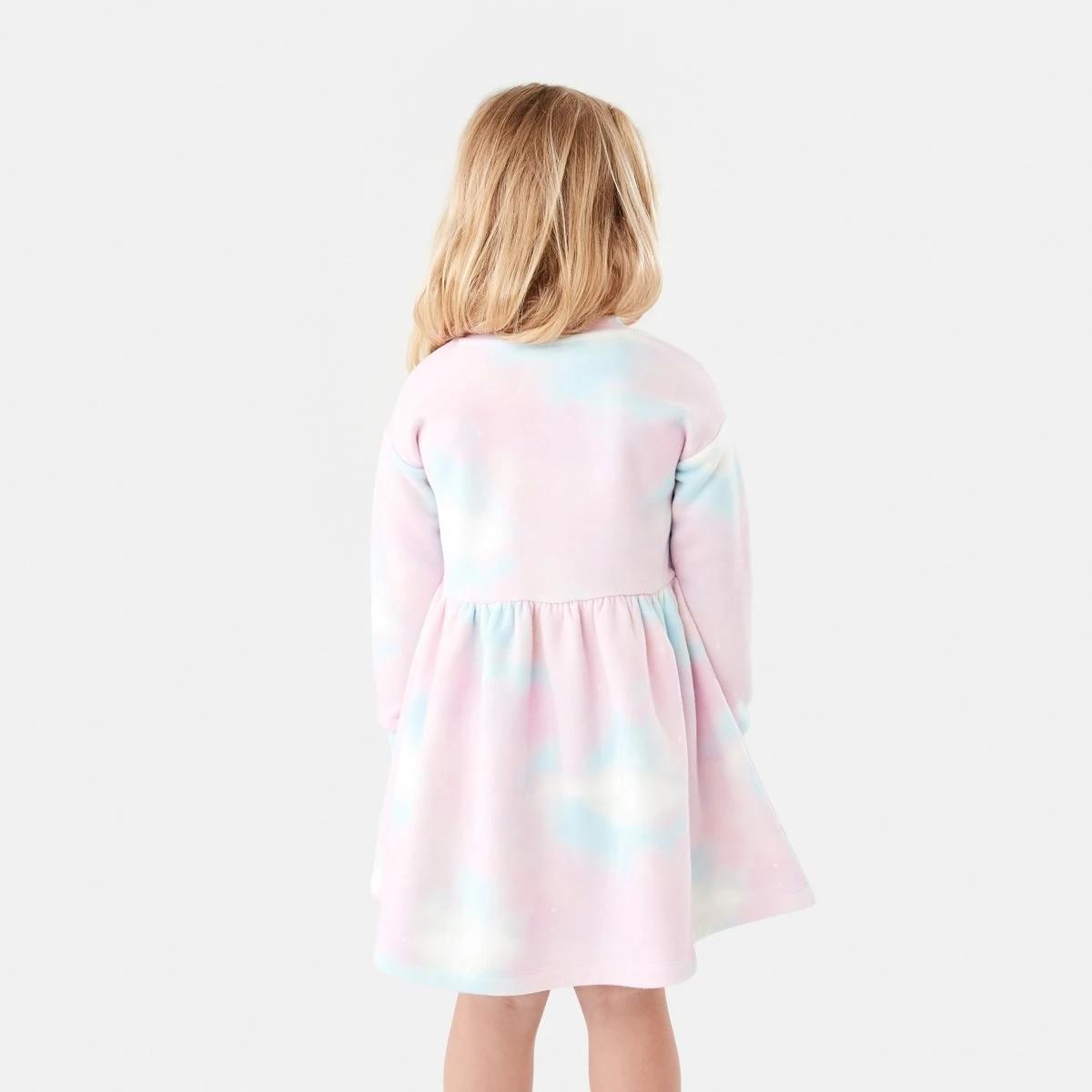 2 Printed Fleece Dress Galaxy, 2 of 9