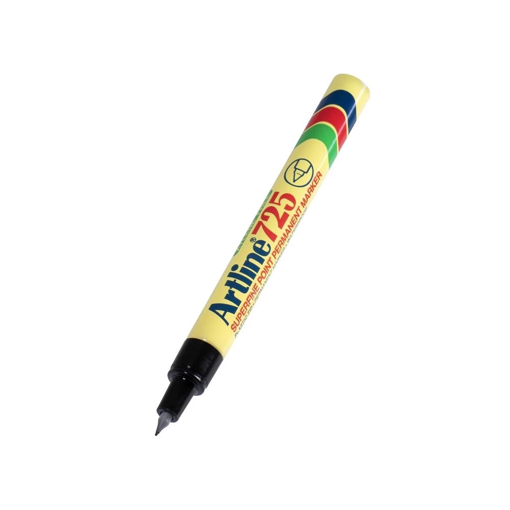 3 Artline 725 Permanent Markers Black 2 Pack, 3 of 5
