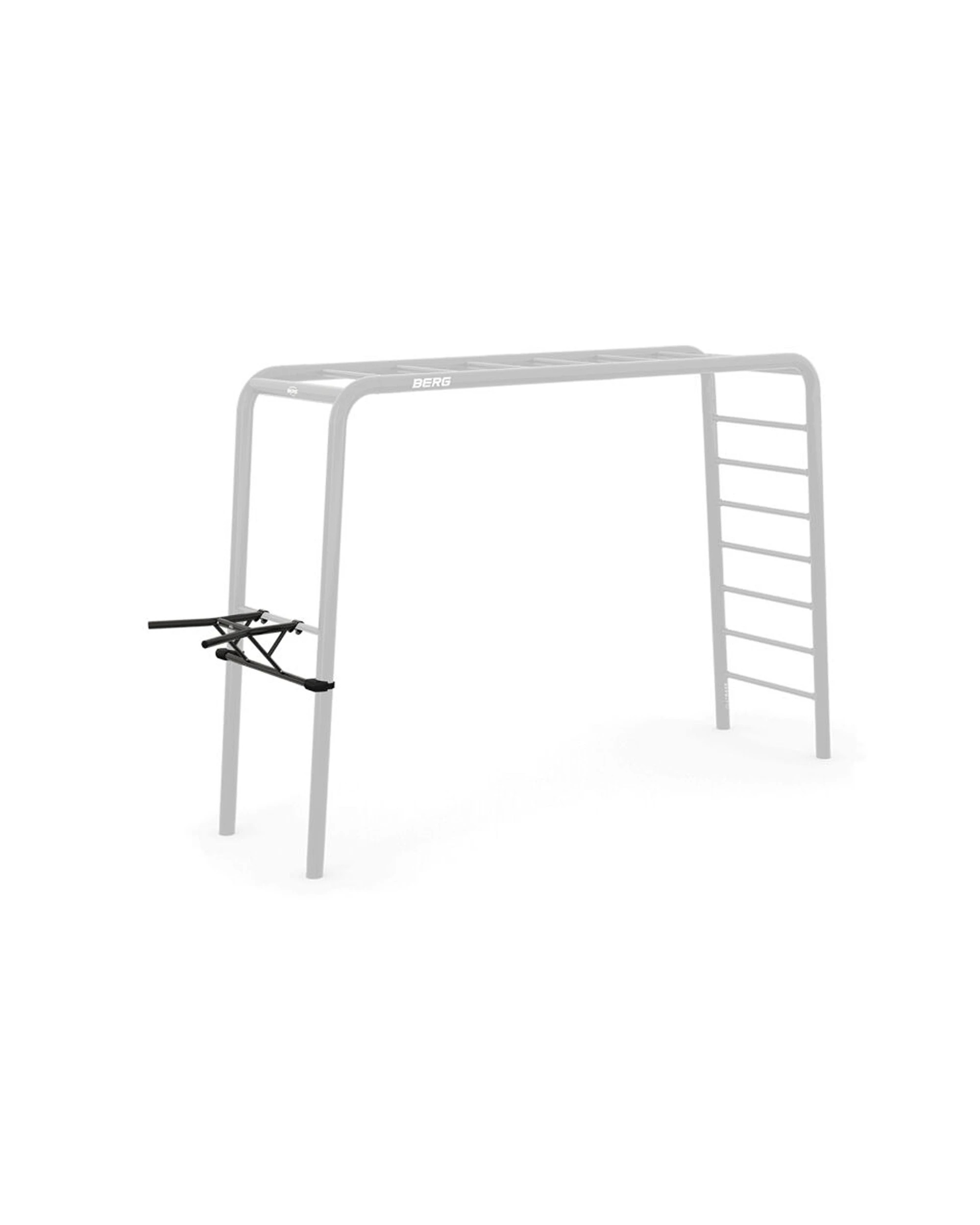 2 Berg Playbase Steel Outdoor Dip Bar 101x64cm Upper Body Workout Home Gym - Black, 2 of 4