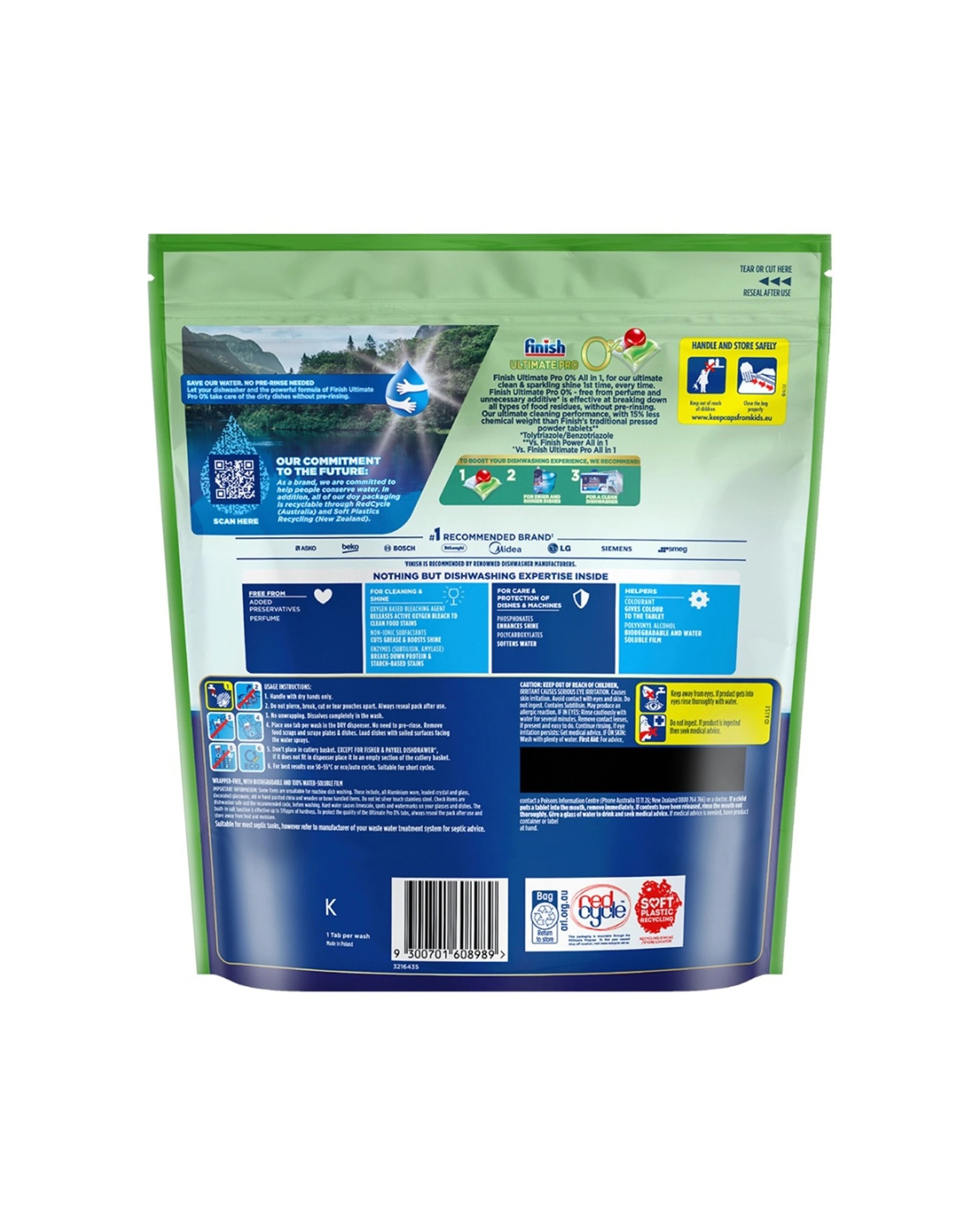 3 Finish Powerball Ultimate Pro Dishwasher Tablets 144 Pack Fast Dissolving, 3 of 4