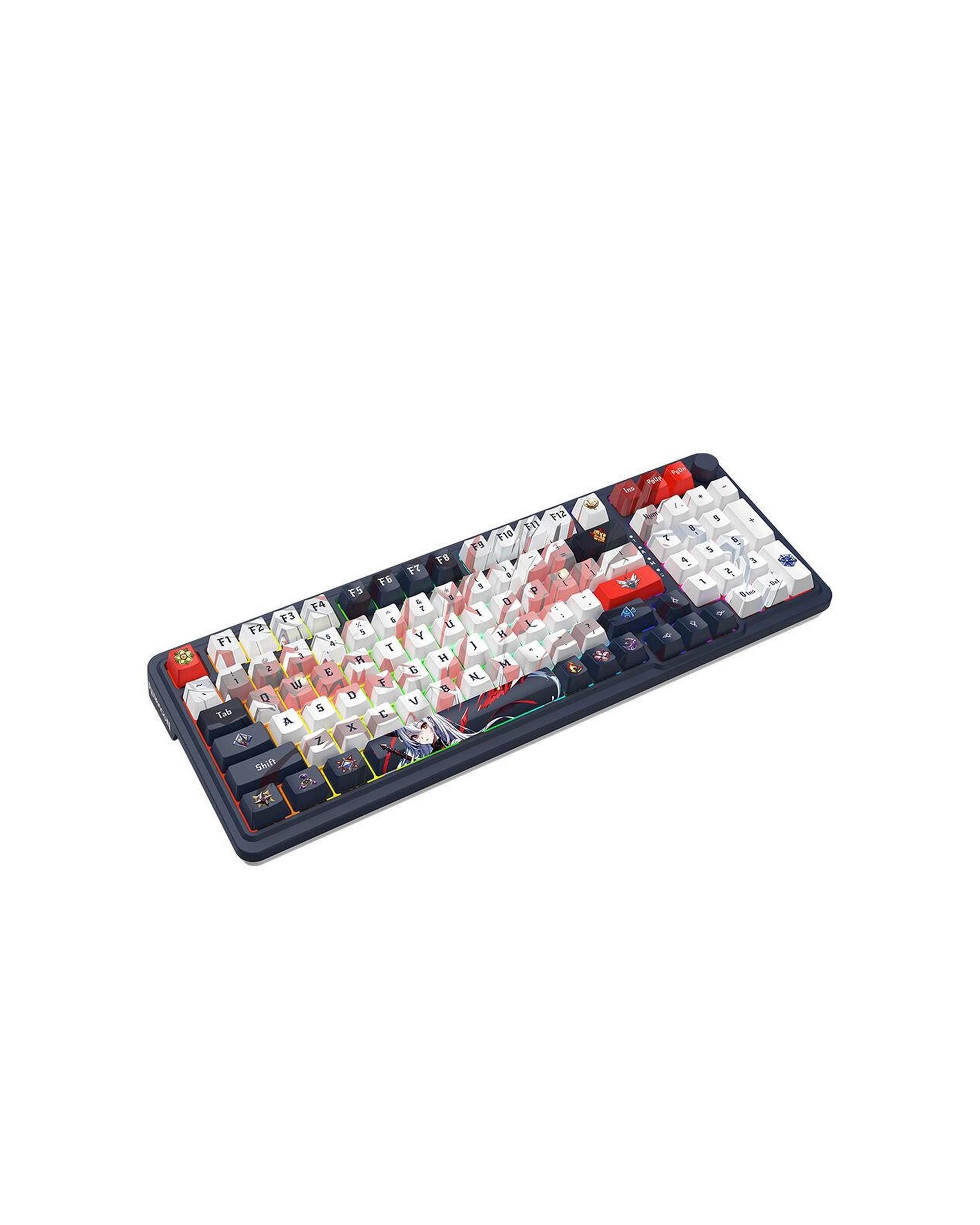 5 Redragon EISA K686AK Pro Navy White 981 Gasket Wireless Mechanical Keyboard, 5 of 8