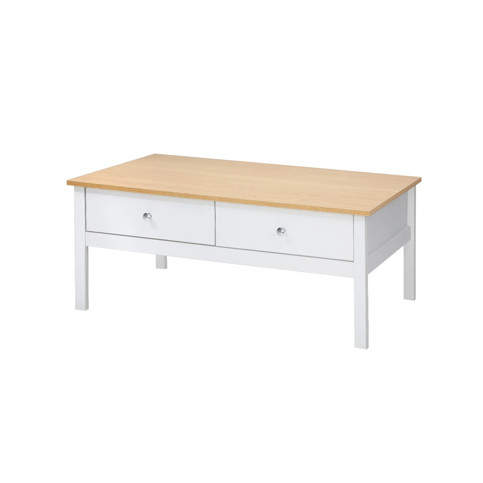 1 Oikiture Coffee Table Storage Drawers Side Tables Sofa Cafe Desk
 - Multi, 1 of 10