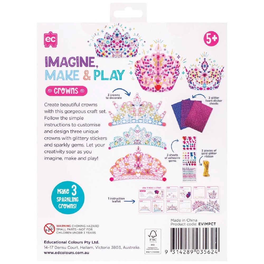 4 Imagine, Make & Play Crowns and Tiaras 3 Pack, 4 of 5