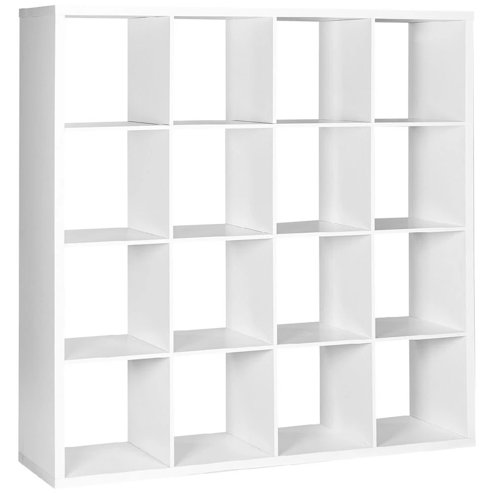 1 Horsen 16 Cube Bookcase White Bookcases & Storage Shelves, 1 of 5
