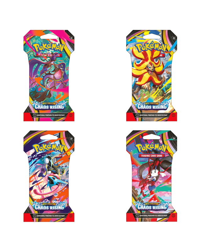 Pokemon Trading Card Game: Mega Evolution - Chaos Rising Sleeved Booster - Asso