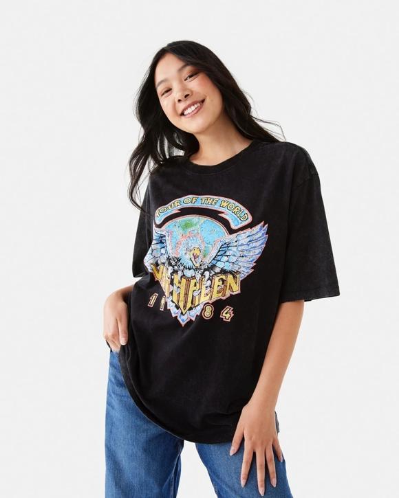 Short Sleeve Van Halen License Premium Oversized T-shirt