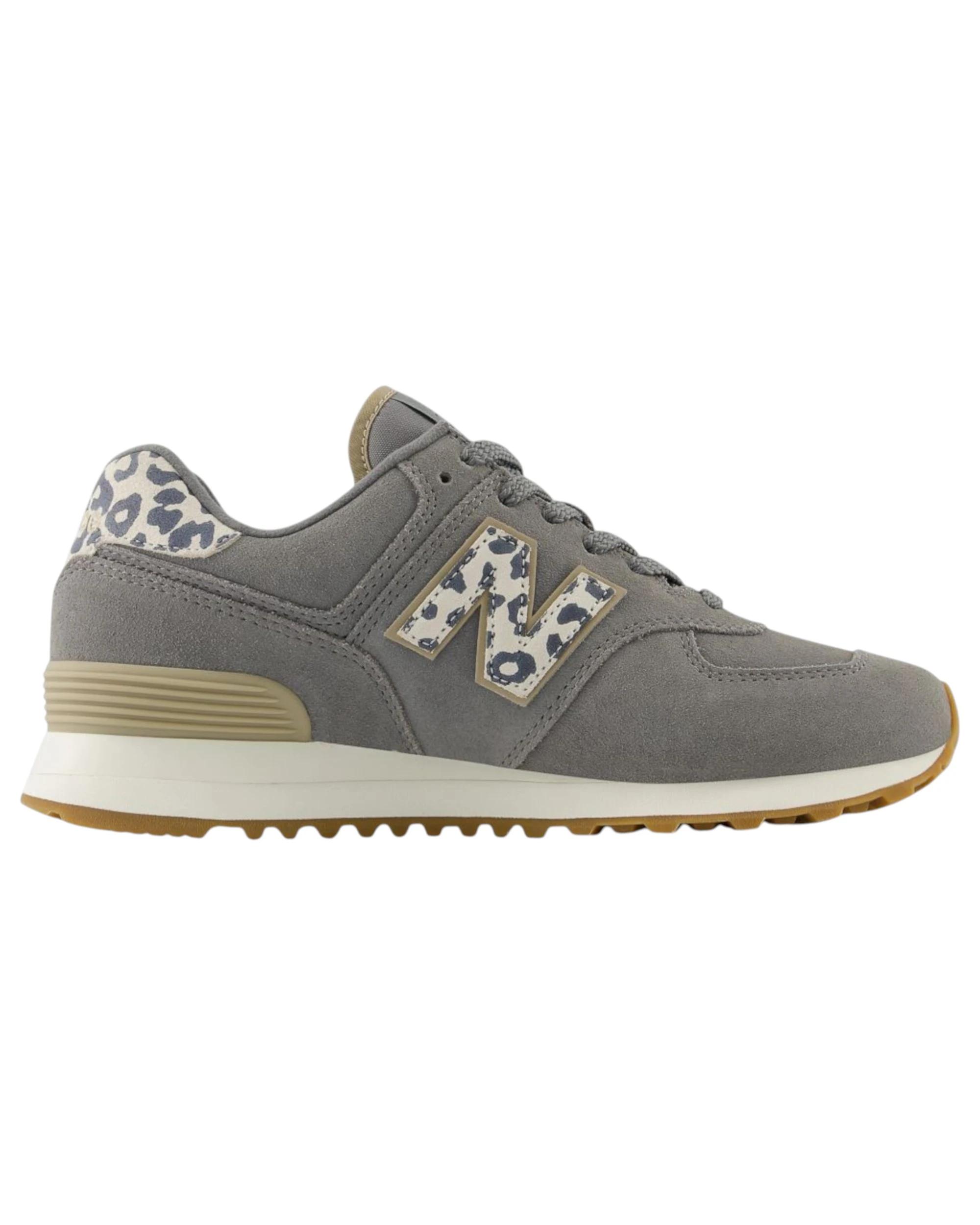 1 New Balance Womens 574 Grey Multi Athletic Shoes GREY MULTI, 1 of 5