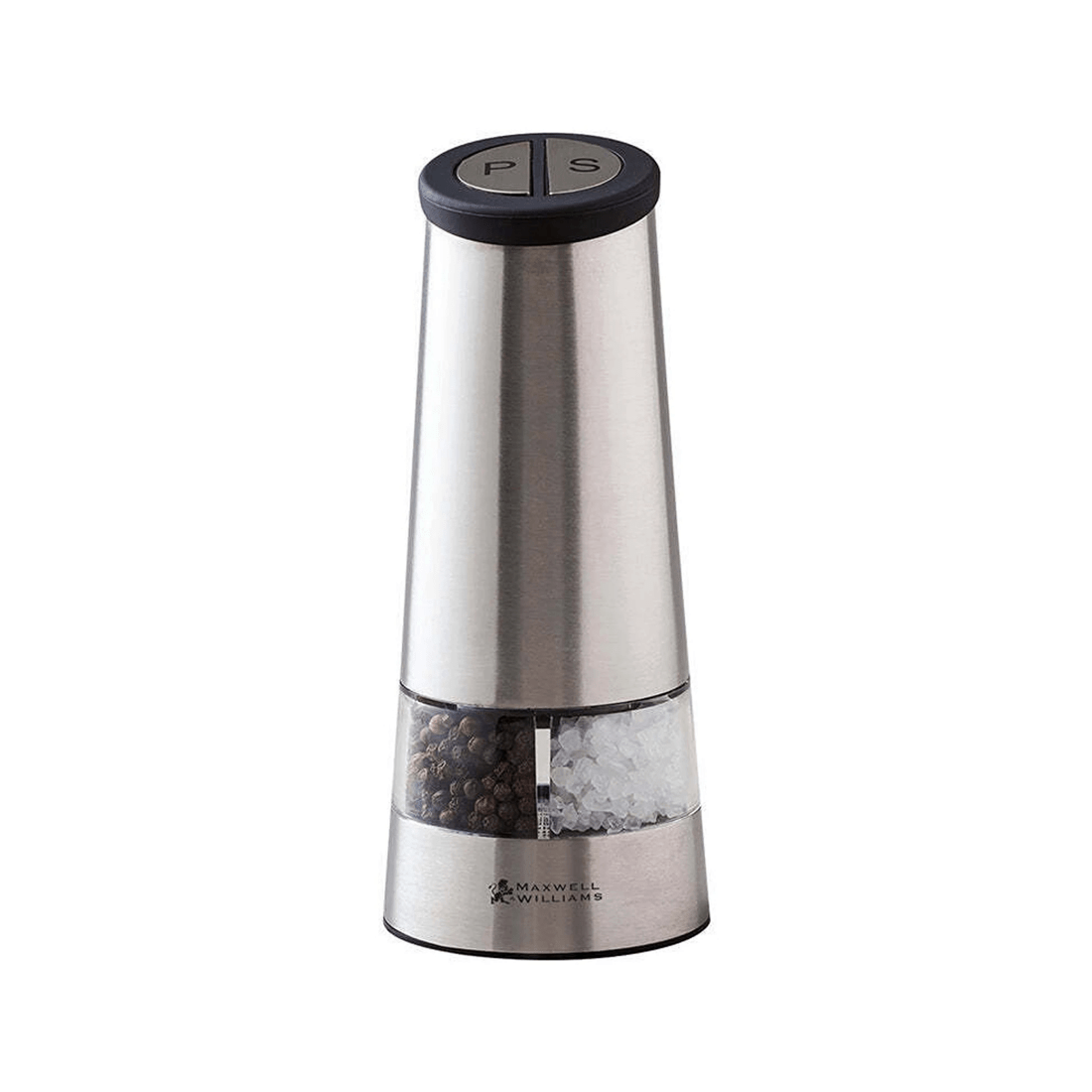 1 Maxwell & Williams Cosmopolitan Electric Duo Salt And Pepper Mill 18cm
 - Silver, 1 of 3