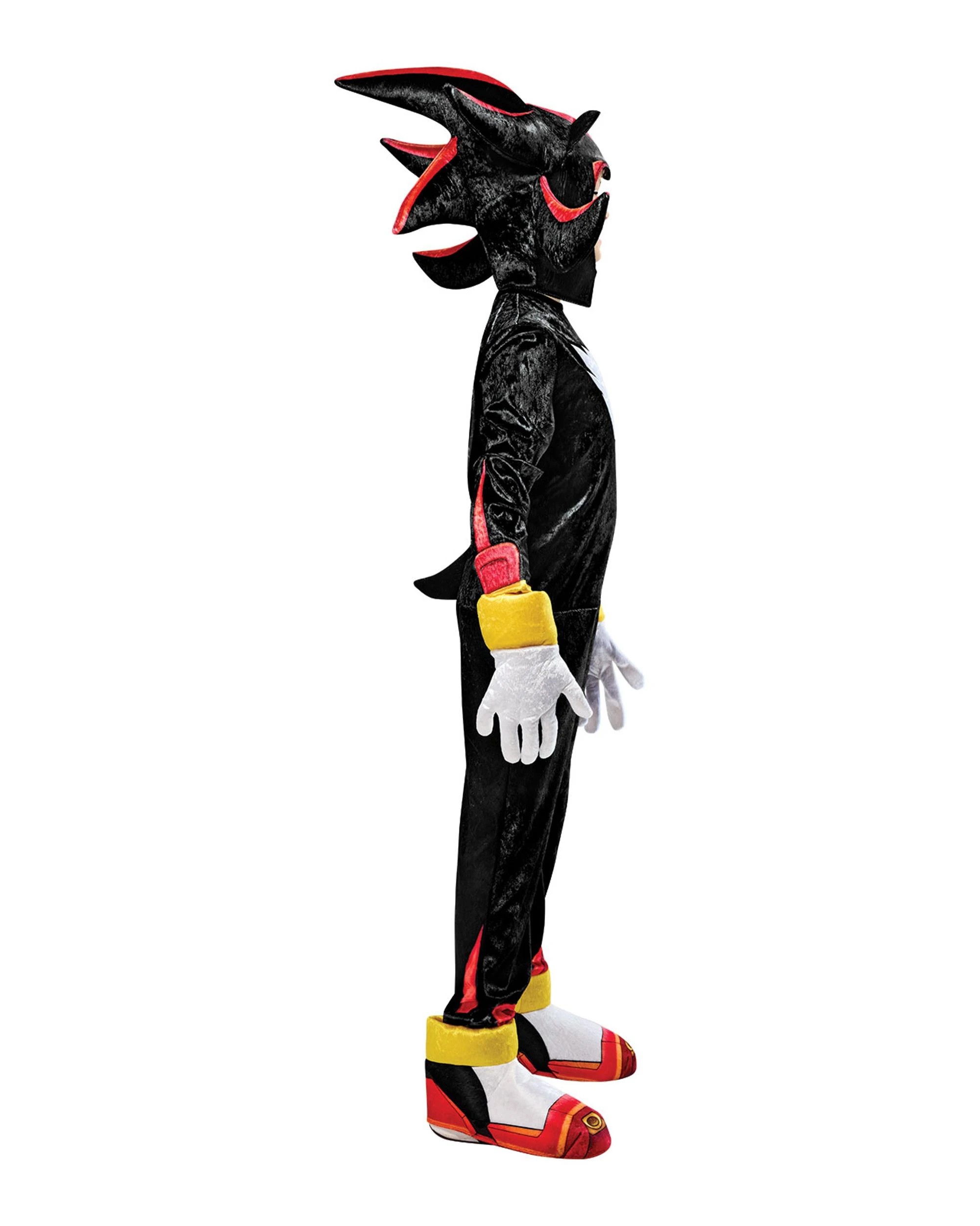4 Sonic the Hedgehog Shadow the Hedgehog Deluxe Child Costume Size Small, 4 of 5