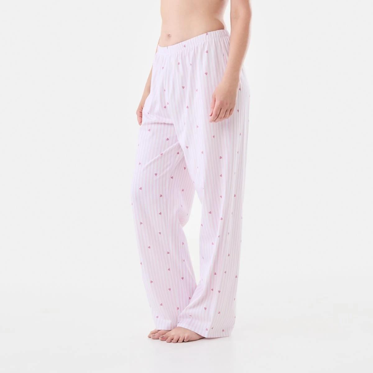 2 Printed Knit Pants Heart Stp, 2 of 5