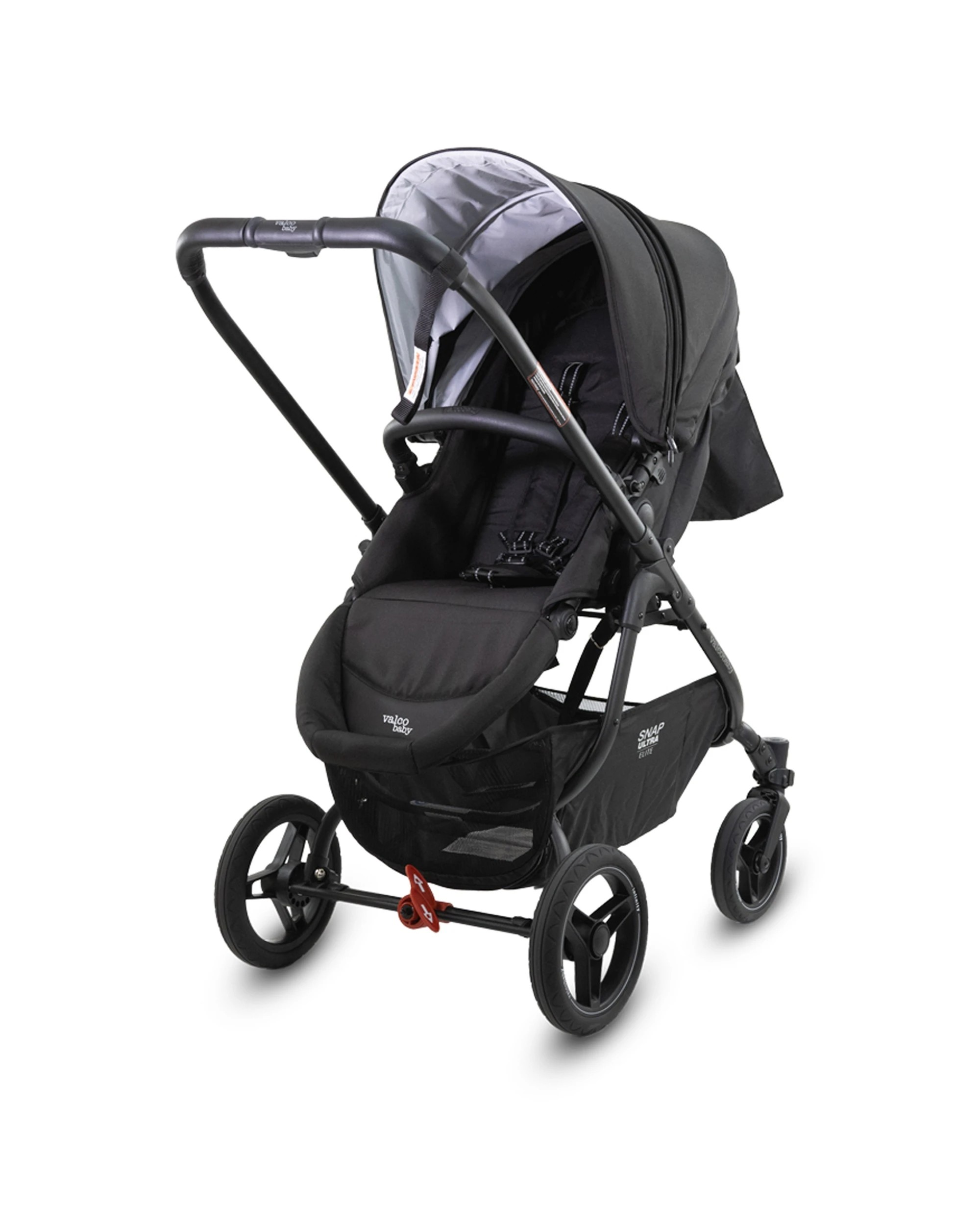 1 ValcoBaby Snap Ultra Elite Pram Stroller Reversible Seat Leatherette Finish - Burgundy, 1 of 9