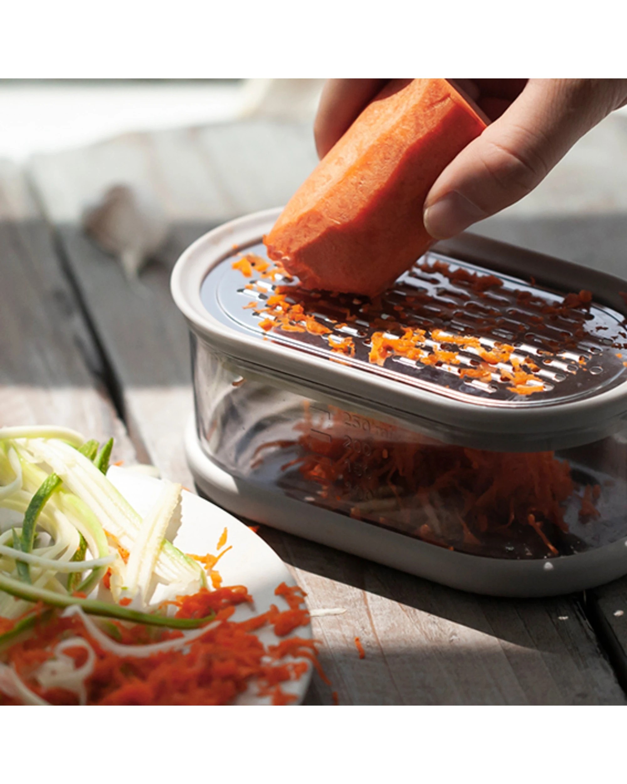 3 Gourmet Kitchen Modern Mini Grater Set 14.2x8.1x5.9cm - Grey, 3 of 8