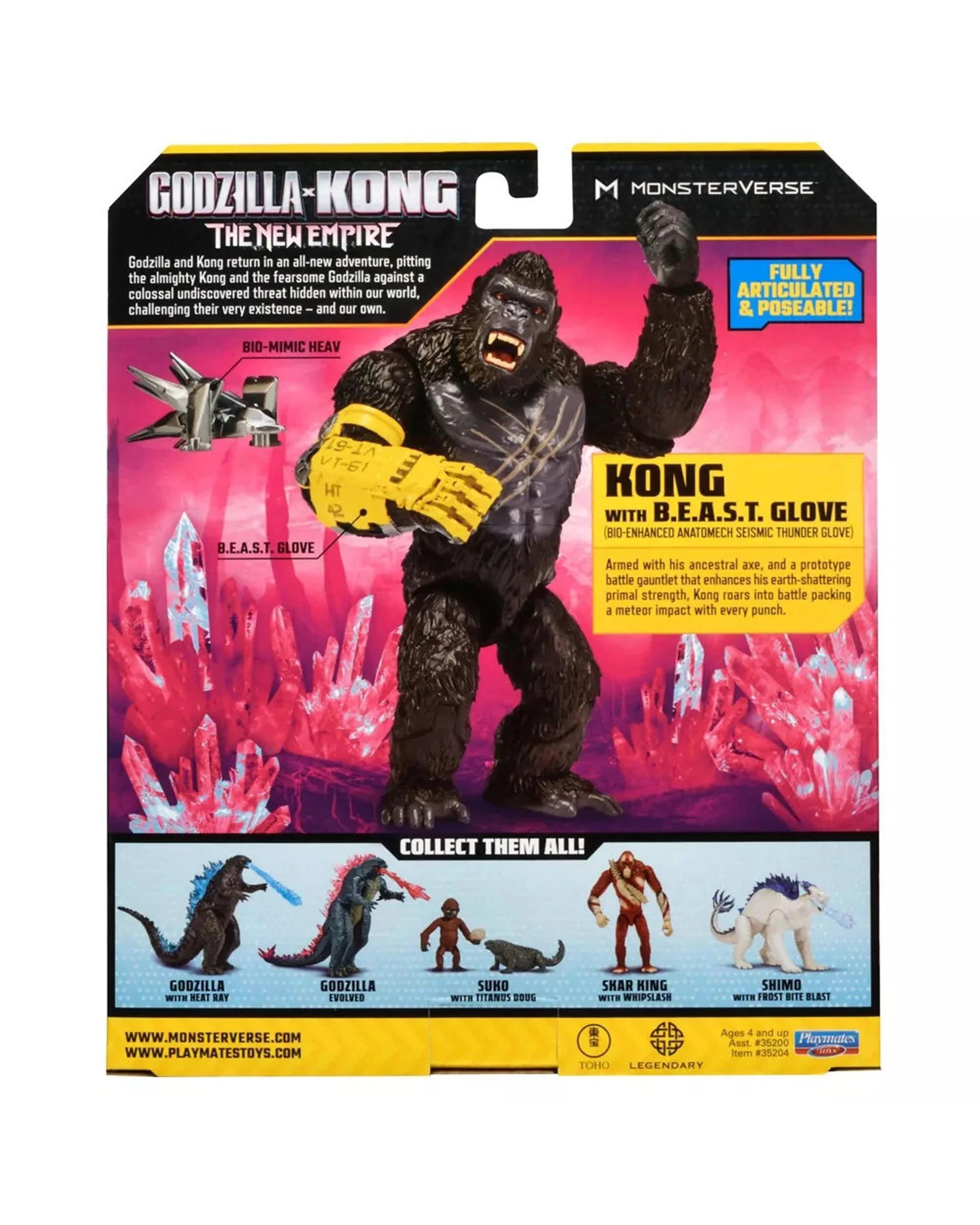 5 Godzilla x Kong The New Empire Kong With Beast Glove 6 inch Deluxe Figure, 5 of 5