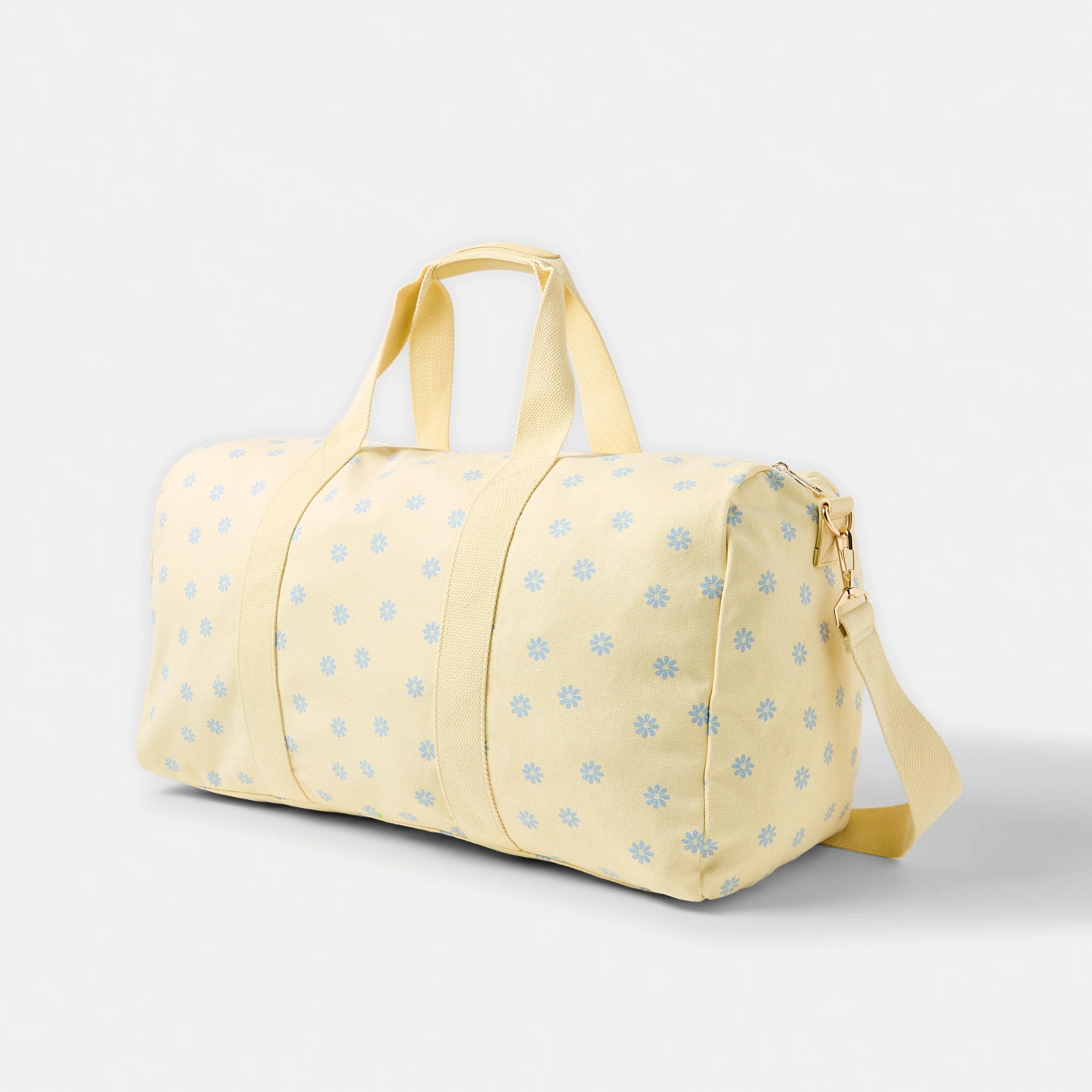 2 Canvas Weekender Bag Daisy, 2 of 4