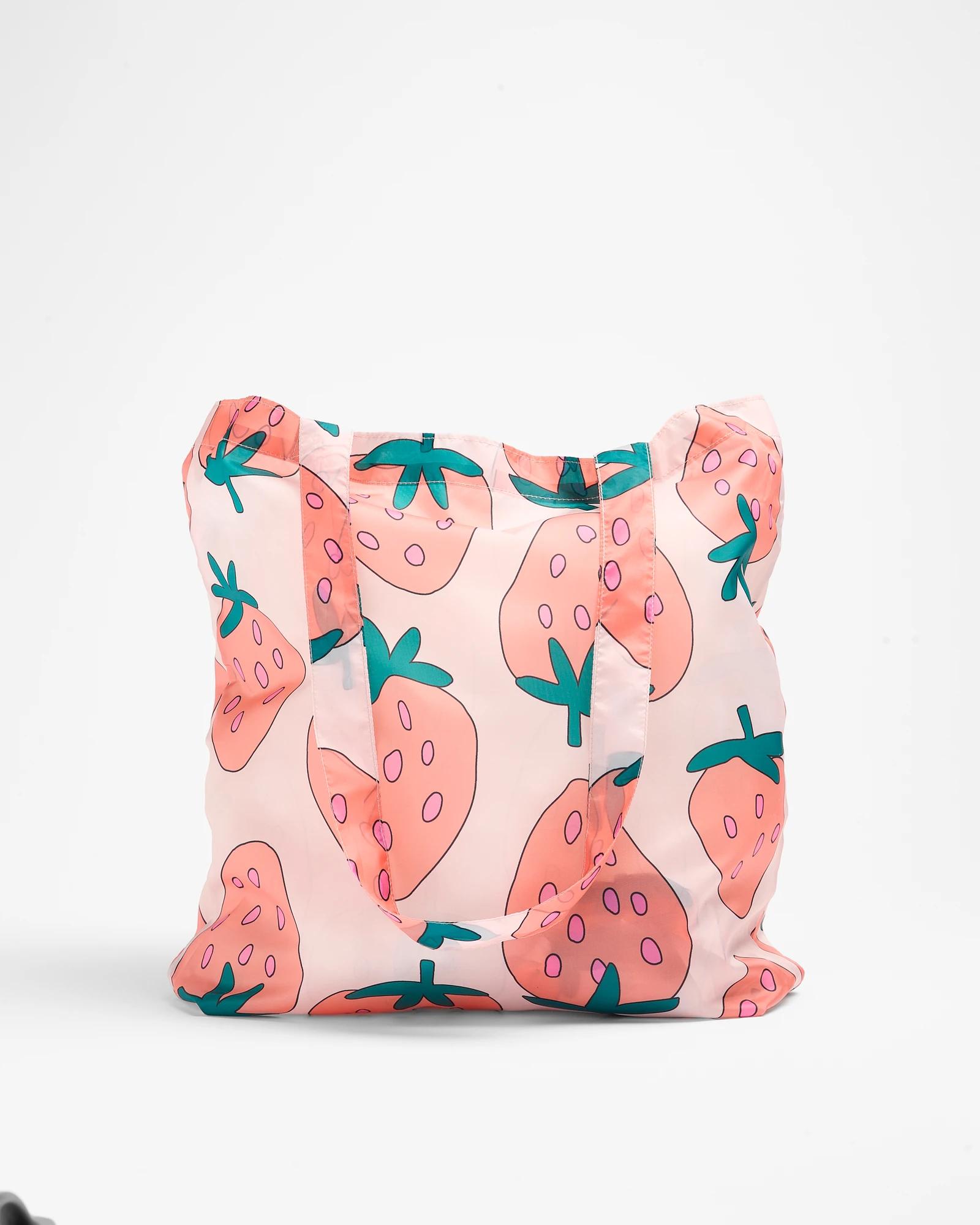 1 Target Fold Up Shopper Tote Bag STRAWBERRIES, 1 of 3