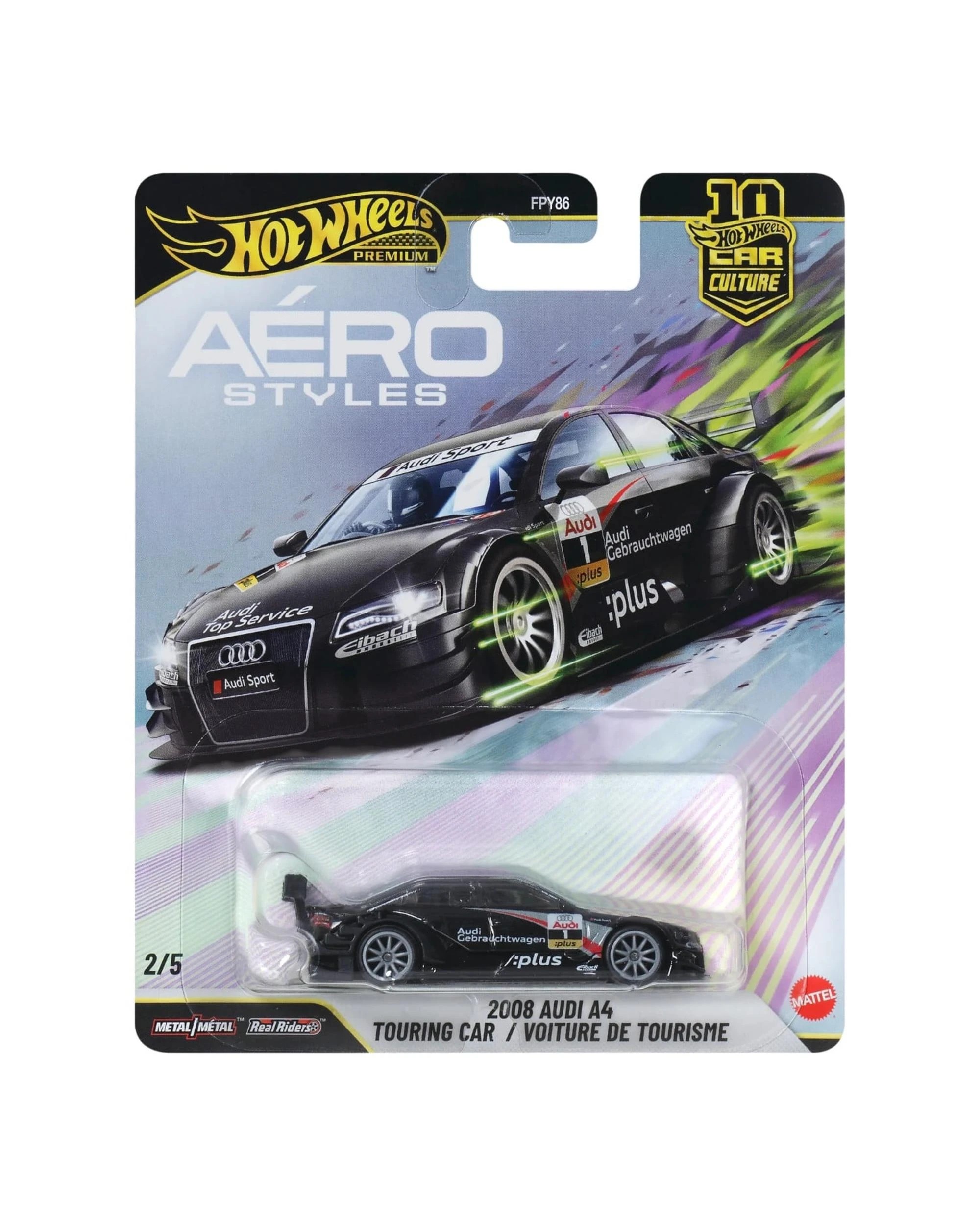 1 Hot Wheels Premium Aero Styles 2008 Audi A4 Touring Car Diecast Vehicle, 1 of 7