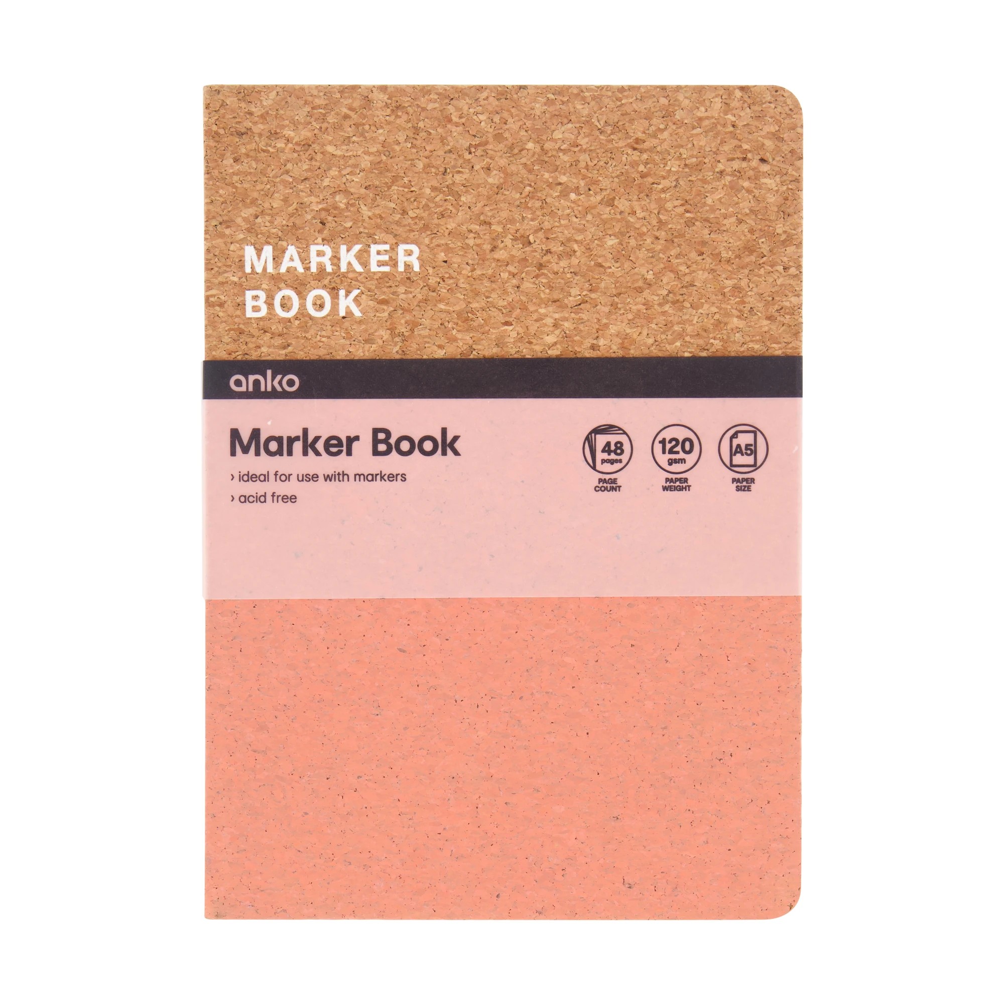 1 A5 Marker Book - Coral, 1 of 6
