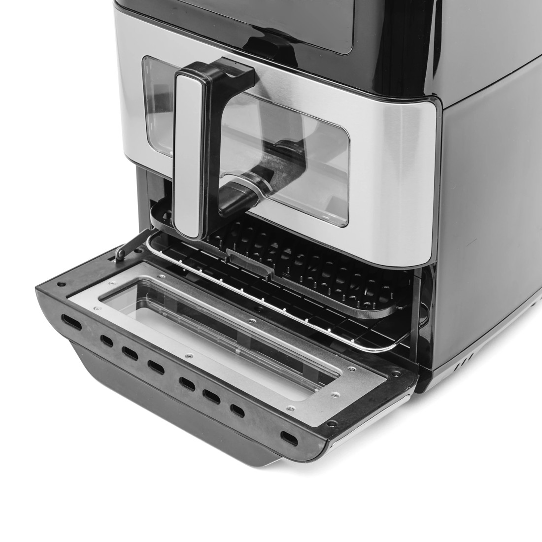 8 2-in-1 Air Fryer and Oven - Black and Silver Look, 8 of 10