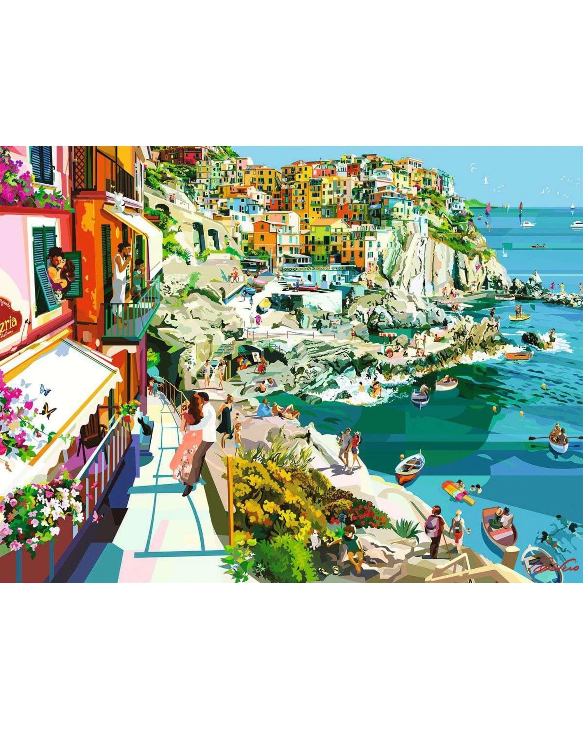 2 Ravensburger Romance in Cinque Terre 1500 Piece Jigsaw Puzzle, 2 of 2
