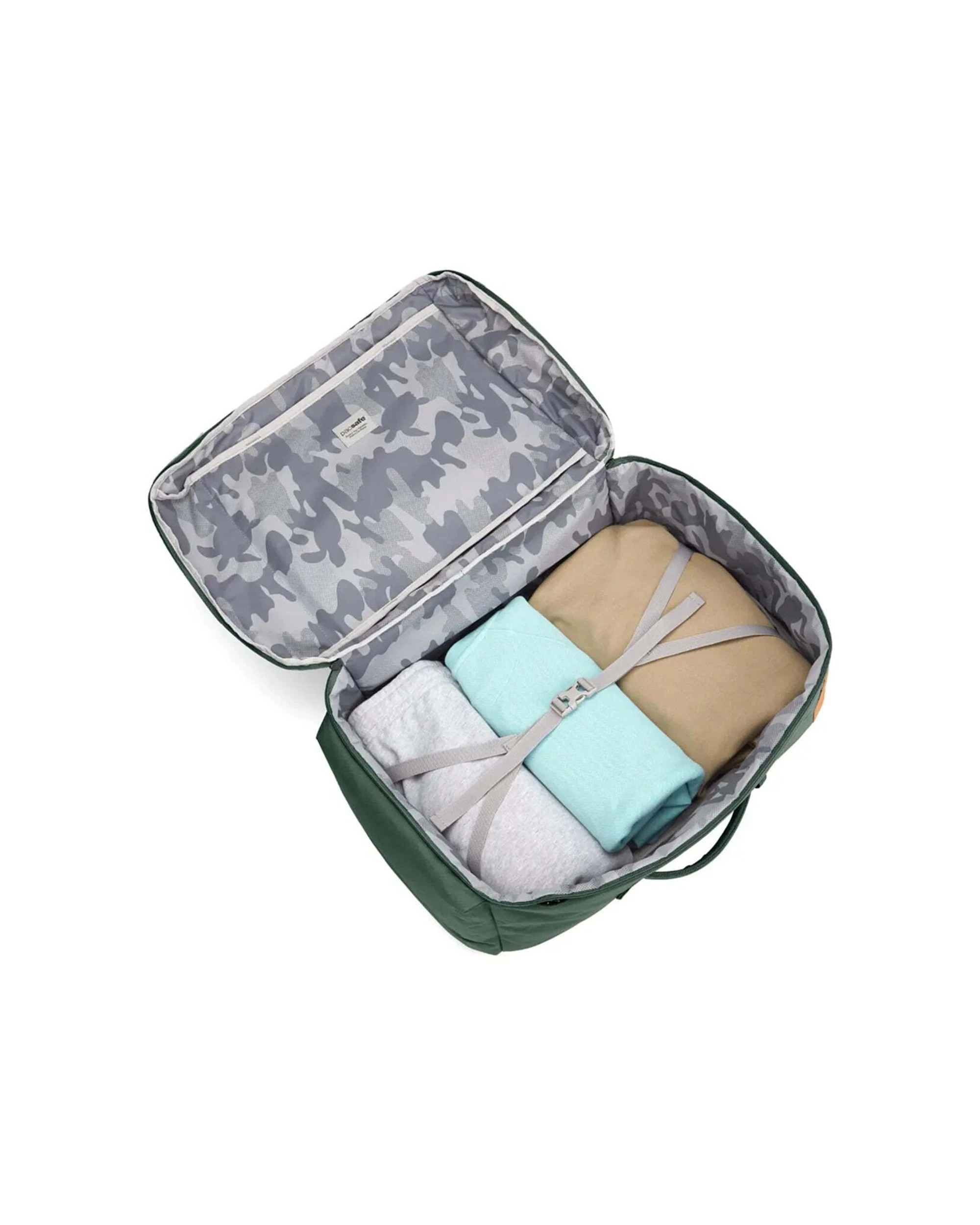 2 Pacsafe GO 44L Anti-Theft Carry-On Backpack Lockable Compartments Spruce - Green, 2 of 9