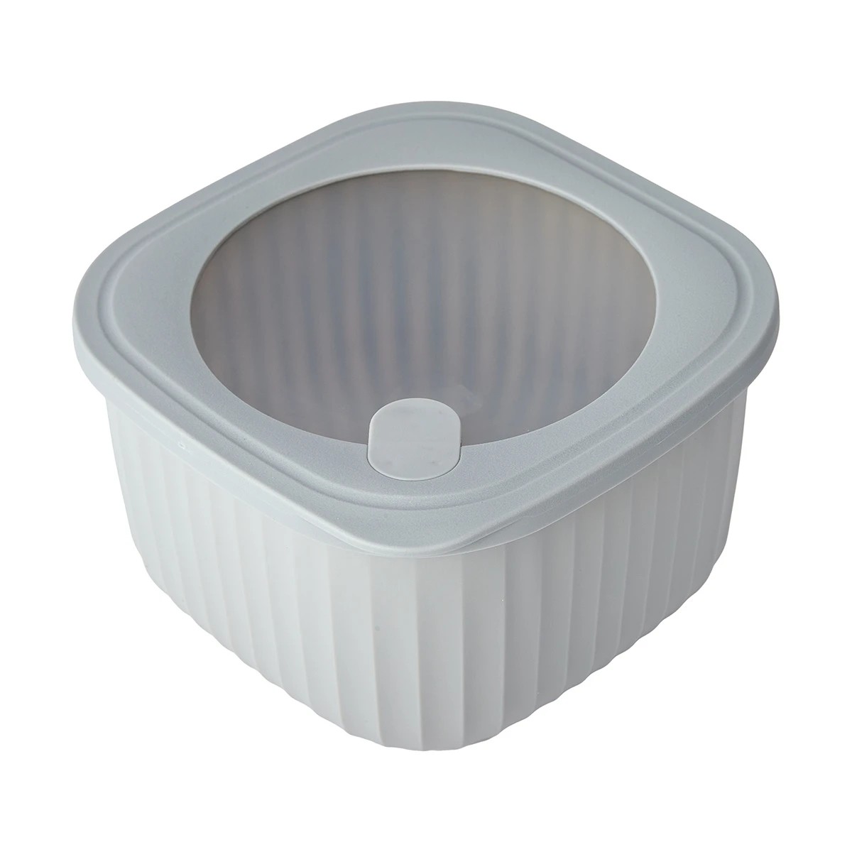 7 4 Piece Square Nested Food Storage Set - Grey, 7 of 10