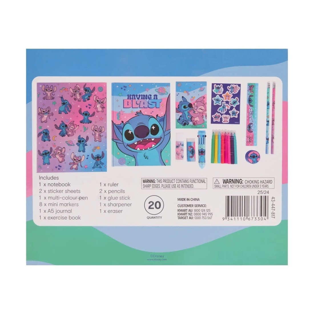 10 20 Piece Disney Stitch Stationery Gift Set, 10 of 10