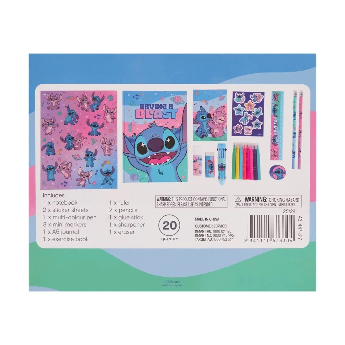 10 20 Piece Disney Lilo & Stitch Stationery Gift Set, 10 of 10